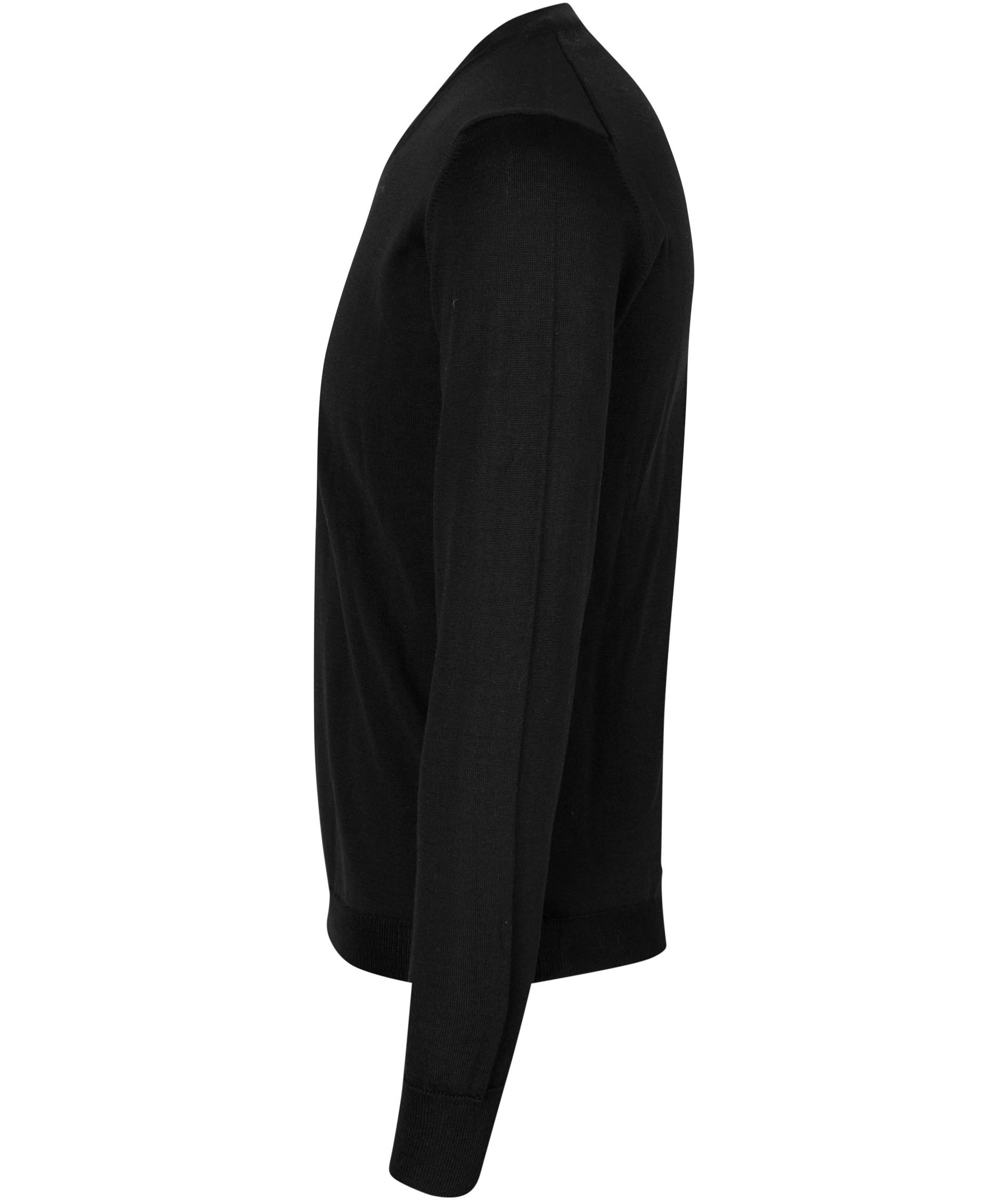 ID striktr&oslash;je med merinould, Sort, large image number 4