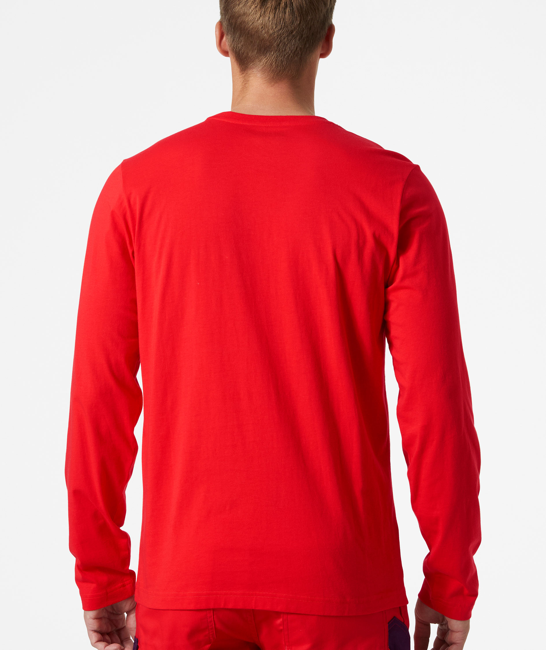 Helly Hansen Classic Langarmshirt, Alert red, large image number 3