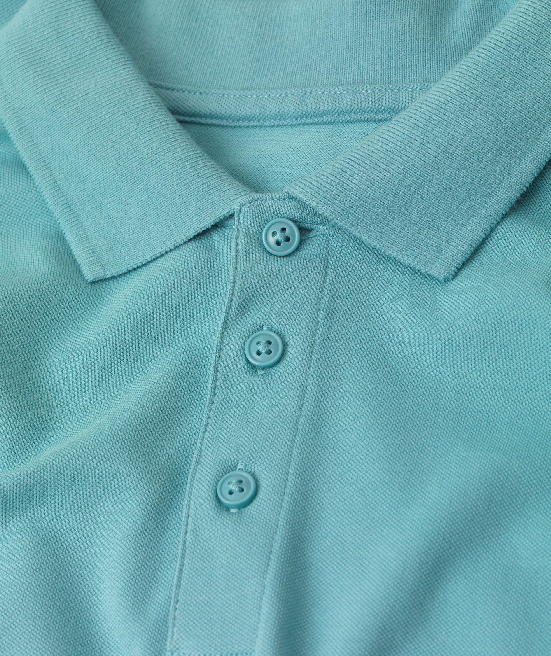 ID organic polo shirt, Dusty Aqua, large image number 3