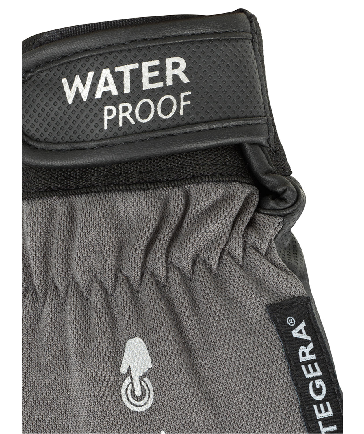 Tegera 577 vinterhandskar med sk&auml;rskydd Cut C, Svart/Gr&aring;