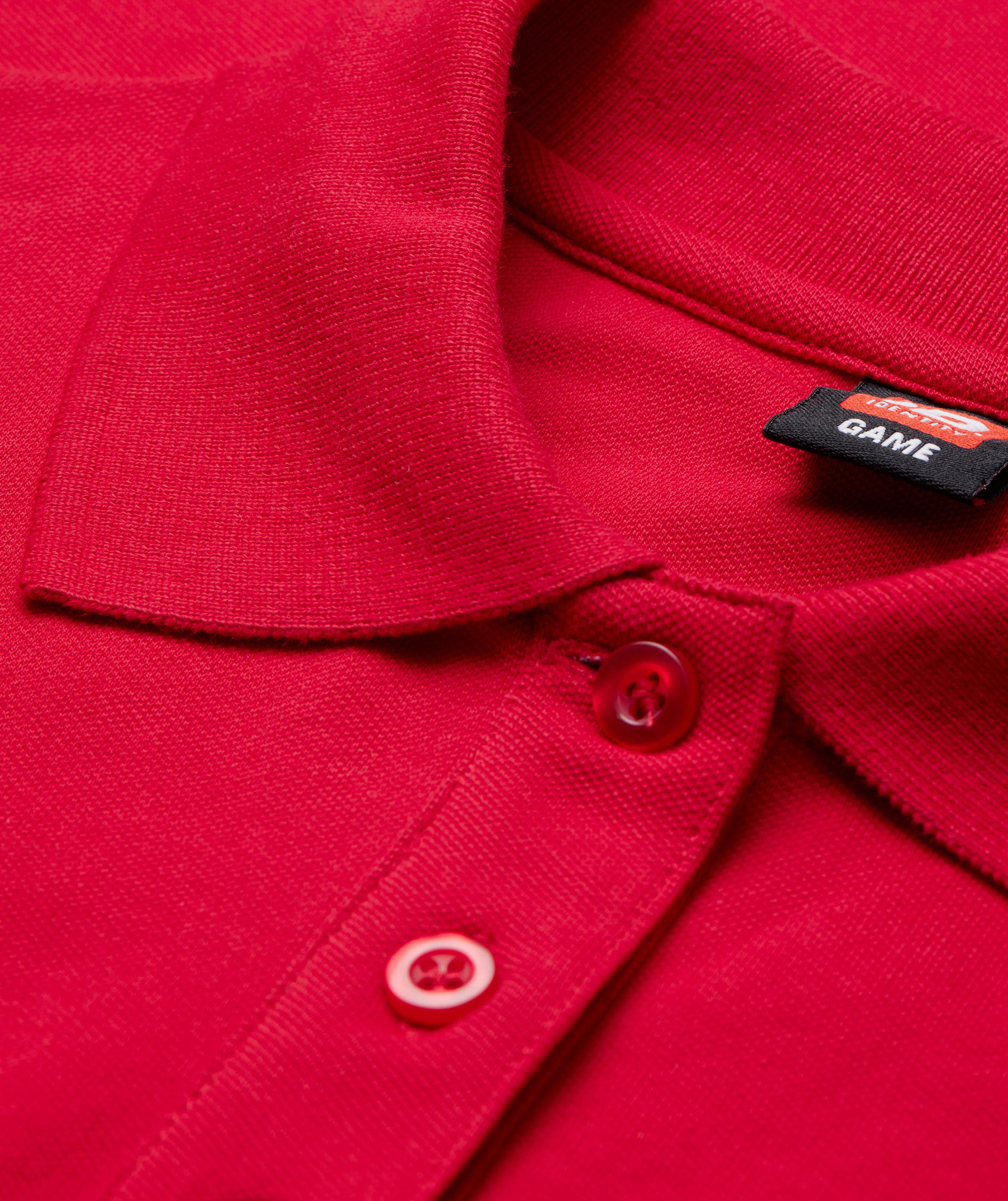 ID Damen Poloshirt mit Stretch, Rot, large image number 3