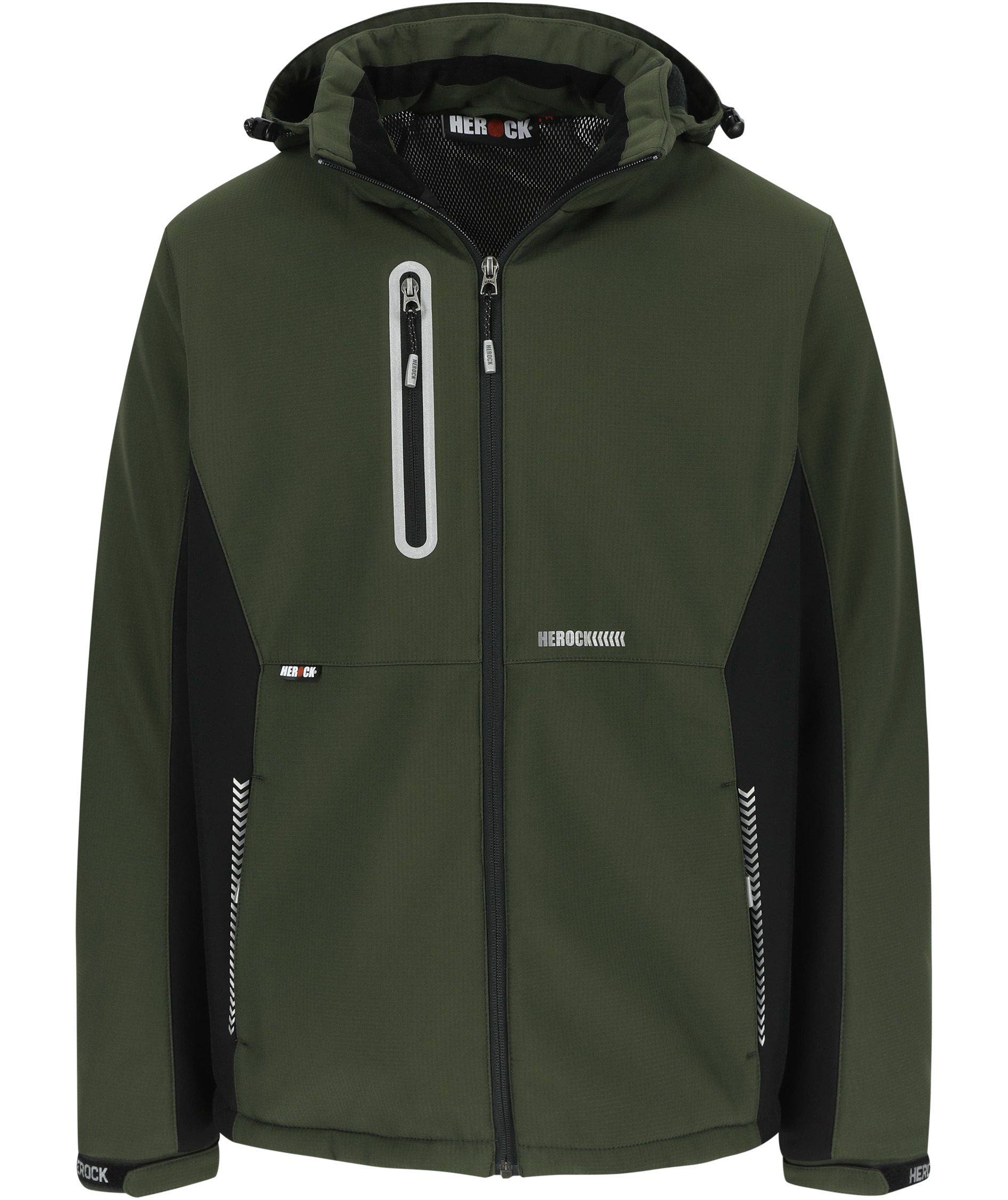 HEROCK Taris foret softshelljakke, Dark Khaki/Black, Dark Khaki/Black, swatch