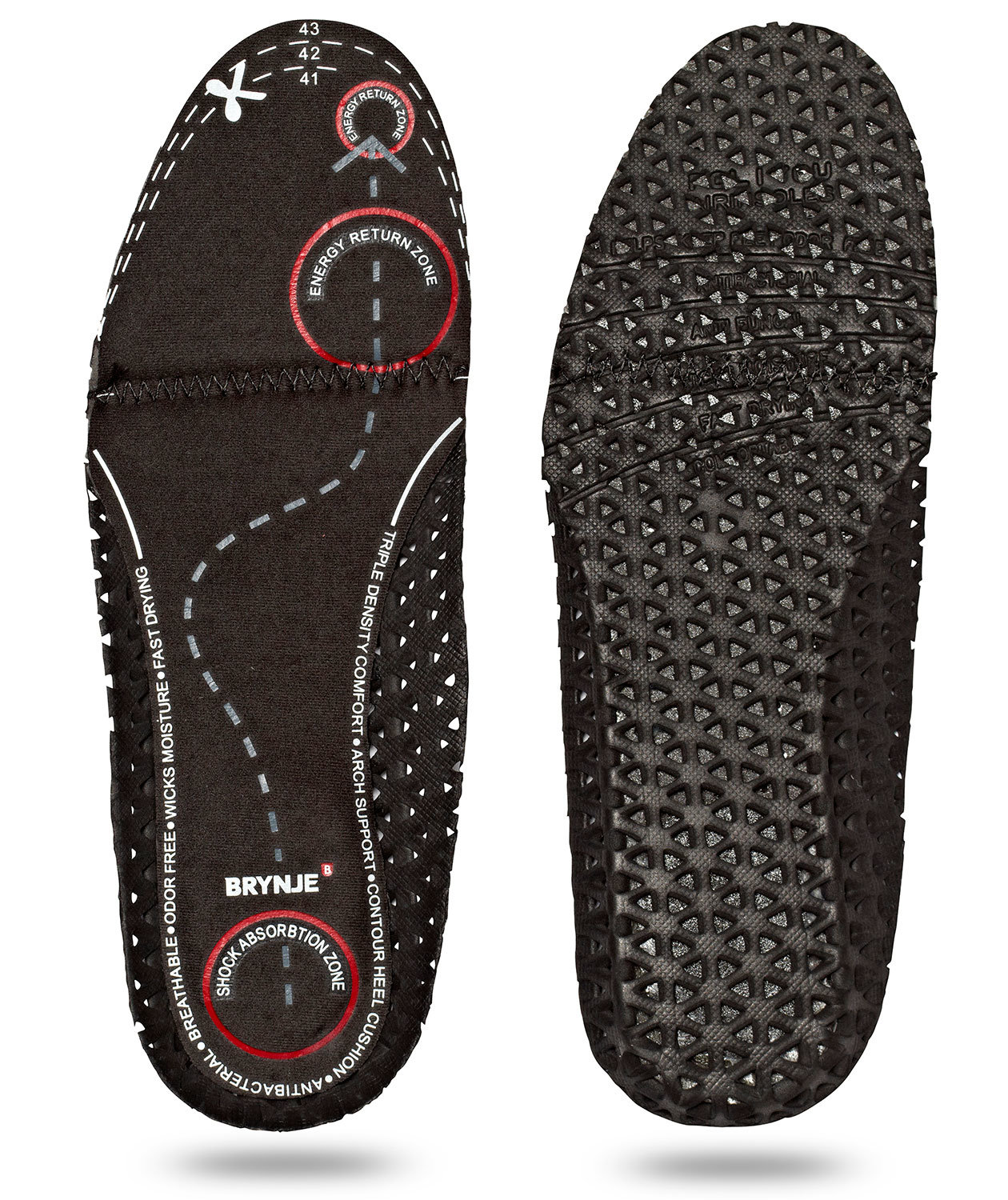 Brynje Sorbotan insoles, Black