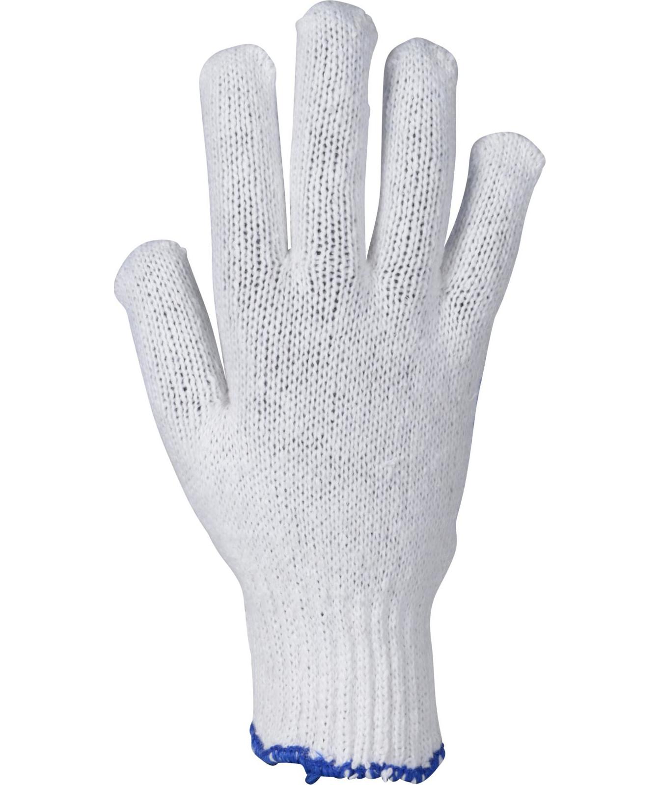 OX-ON Knitted Supreme 13600 Dots arbejdshandsker, Hvid/Bl&aring;, large image number 7
