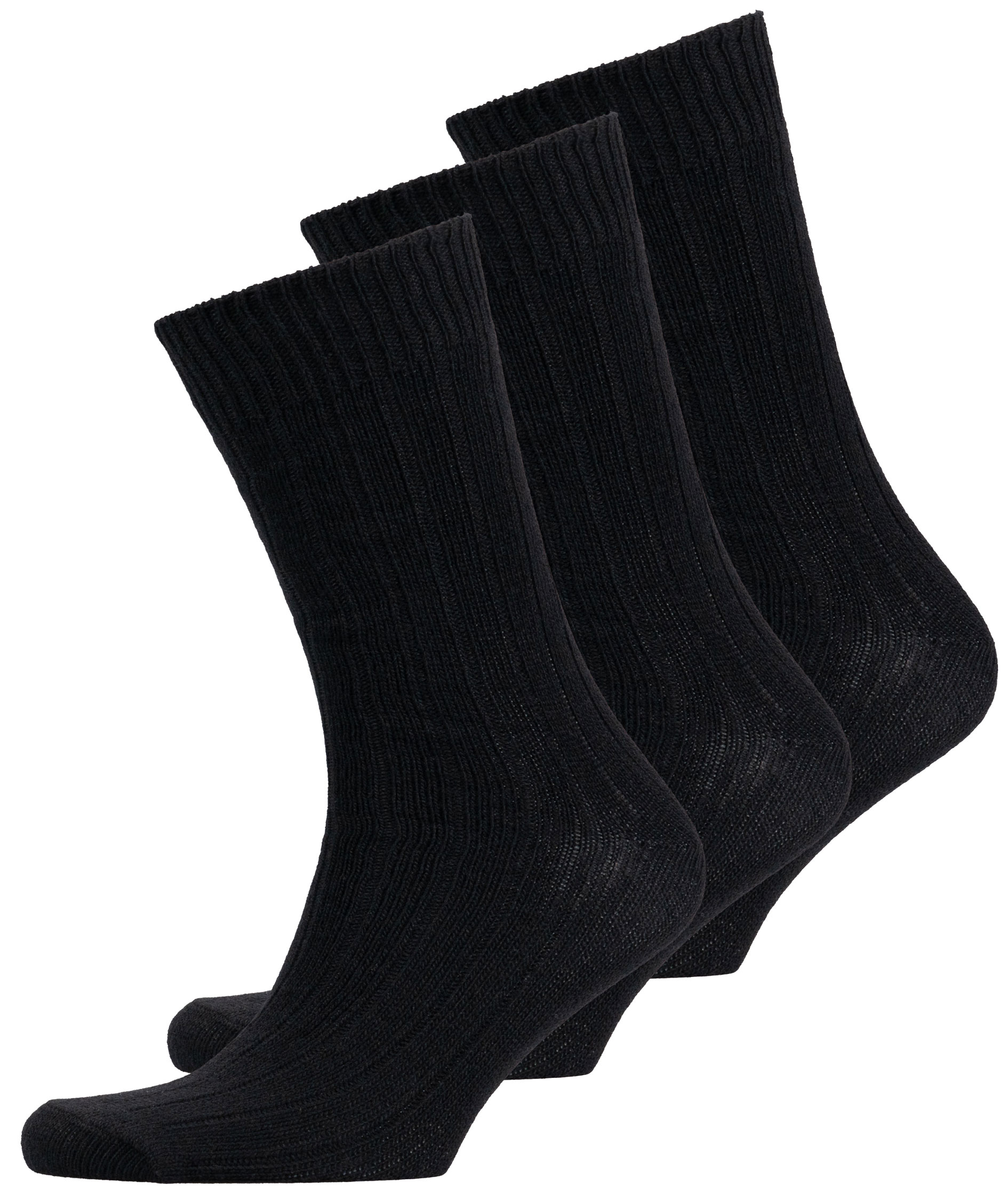 Westborn 3-pack wool socks, Black