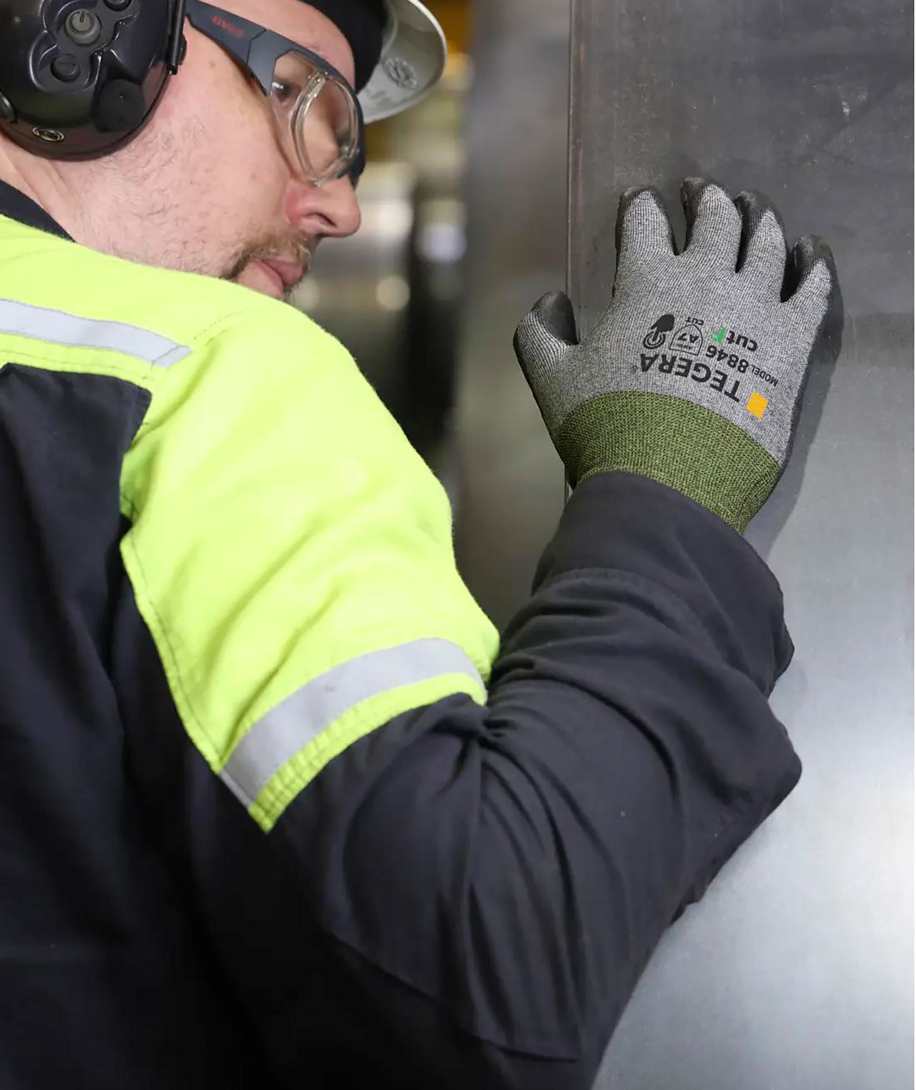 Tegera 8846 Schnittschutzhandschuhe Cut F, Schwarz, large image number 3