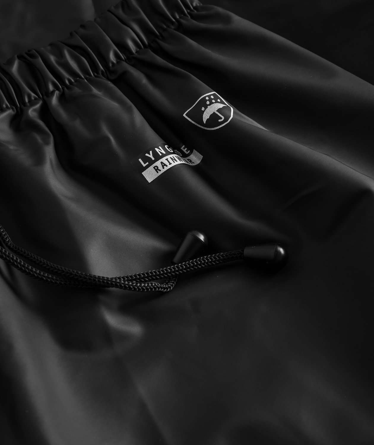 Lyngs&oslash;e PU regnsett, Svart, large image number 3