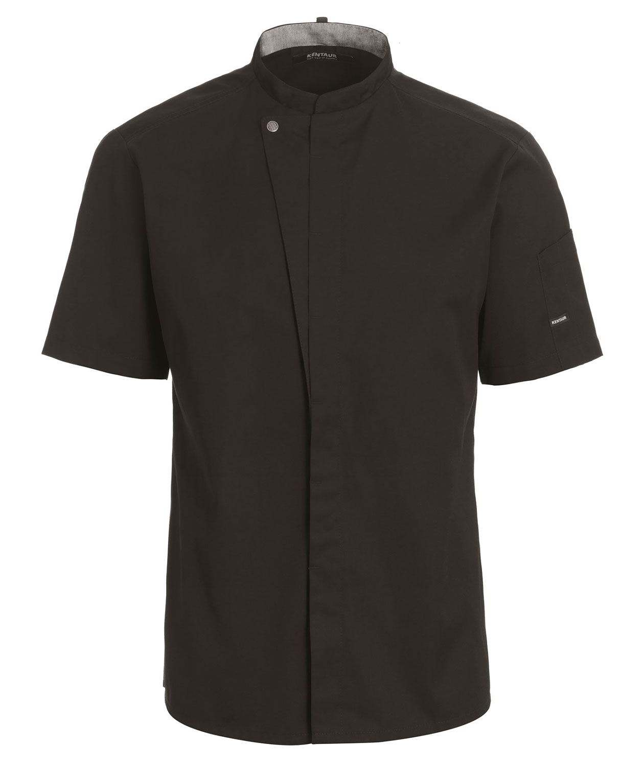 Kentaur kort&auml;rmad kock-/serveringsjacka, Svart