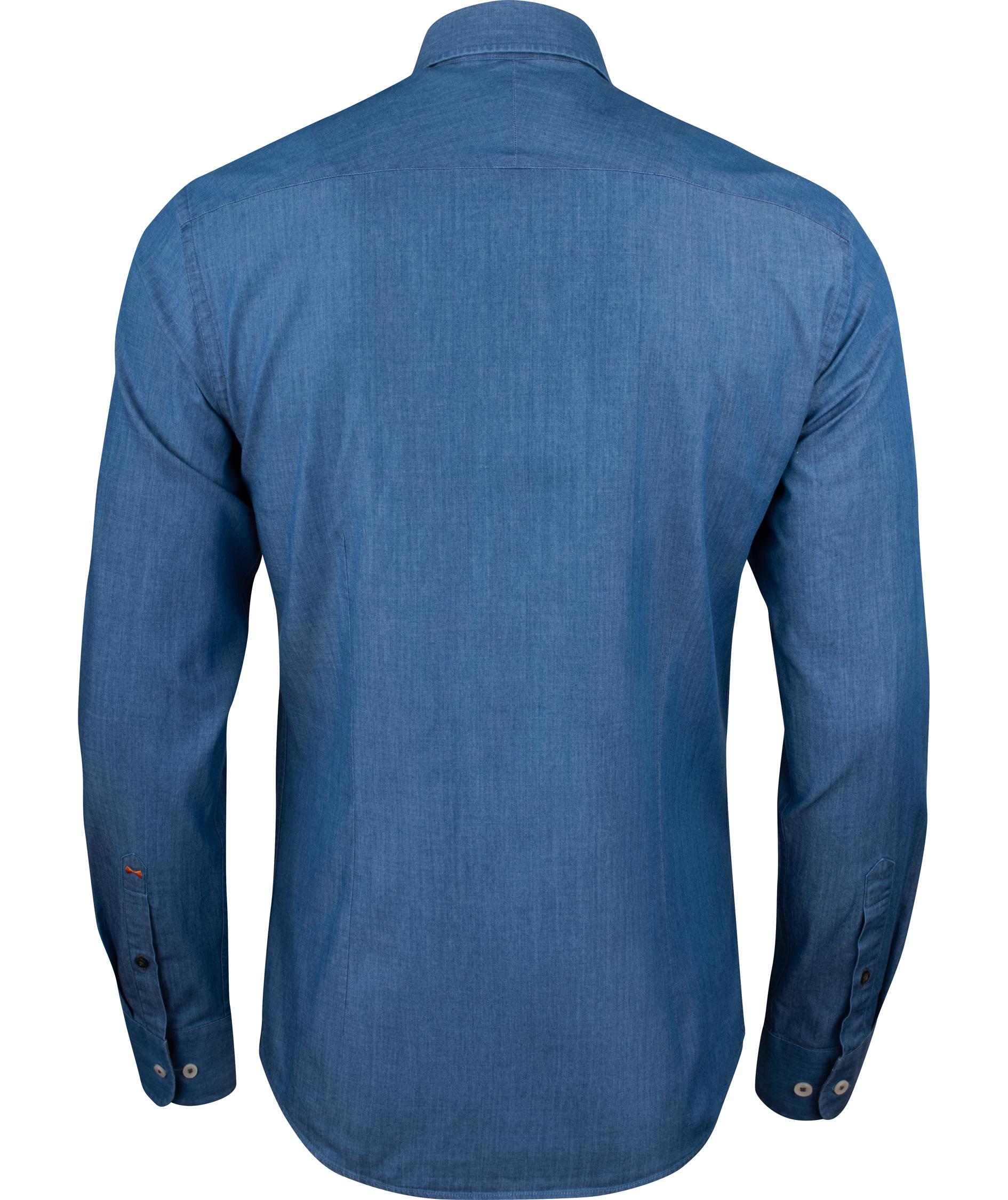 J. Harvest & Frost Indigo Bow 130 regular fit skjorte, Indigo, large image number 1