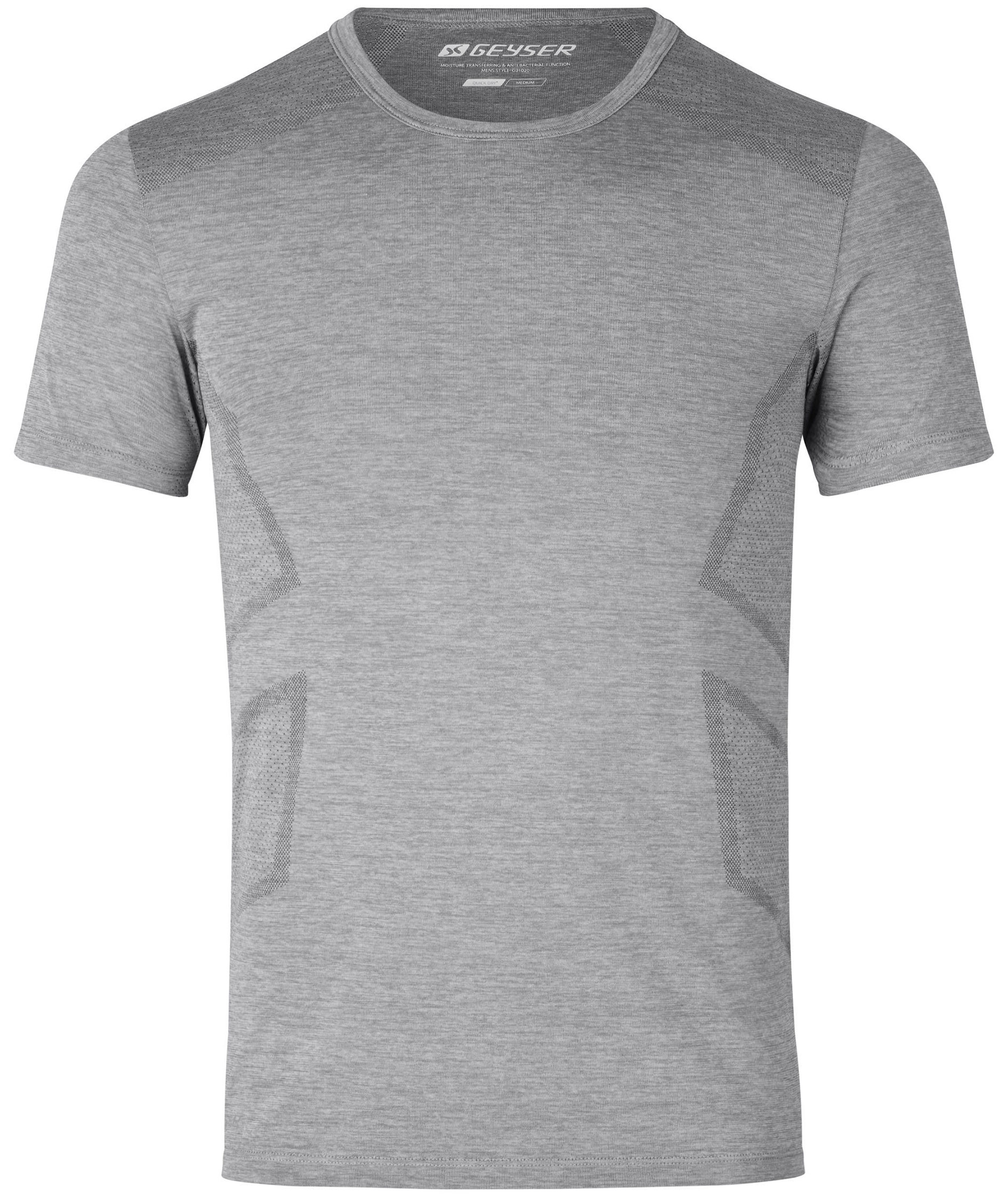 GEYSER s&ouml;ml&ouml;s T-shirt, Gr&aring;melerad