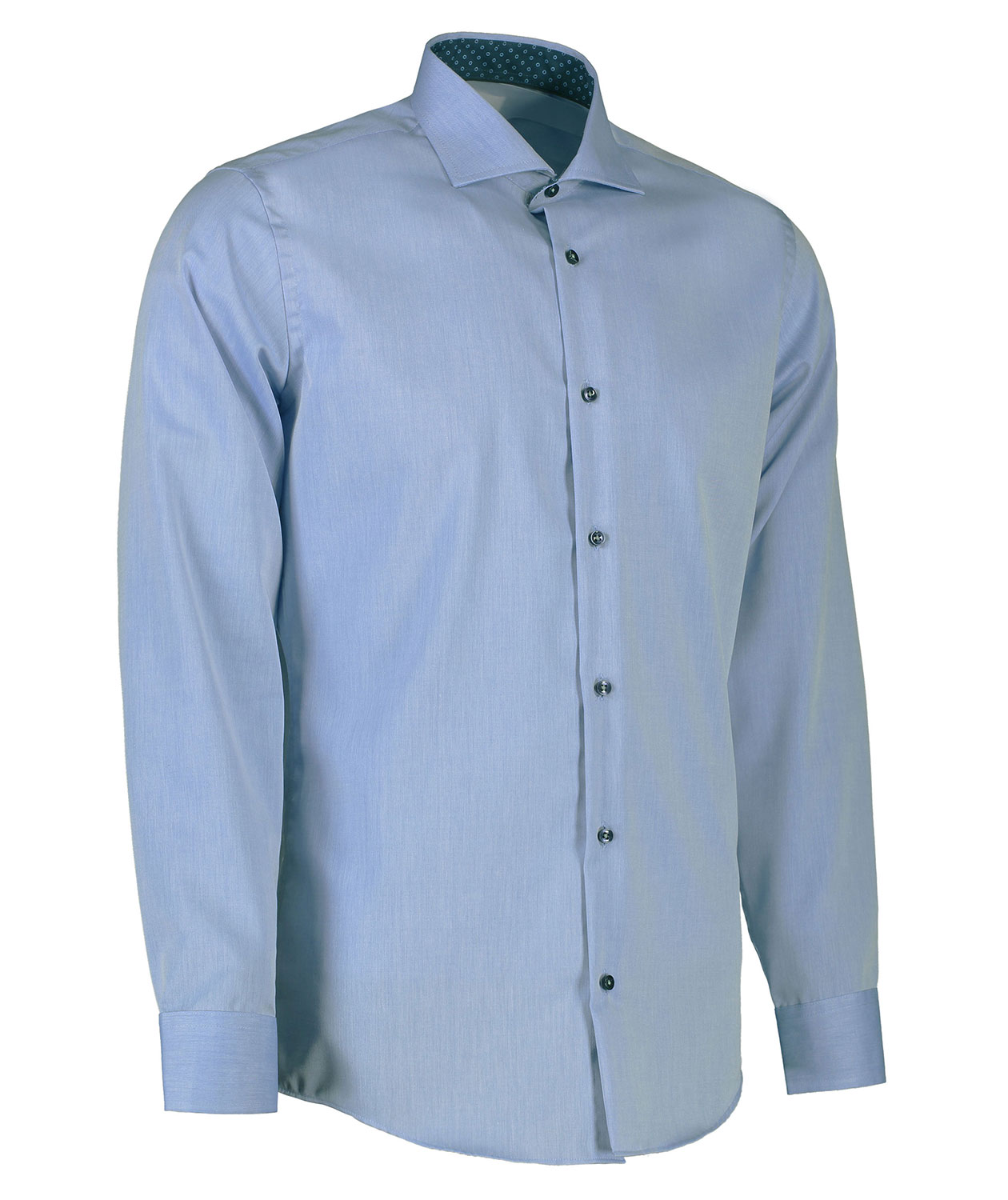 Seven Seas Fine Twill Virginia Modern fit skjorte, Lysebl&aring;, large image number 2