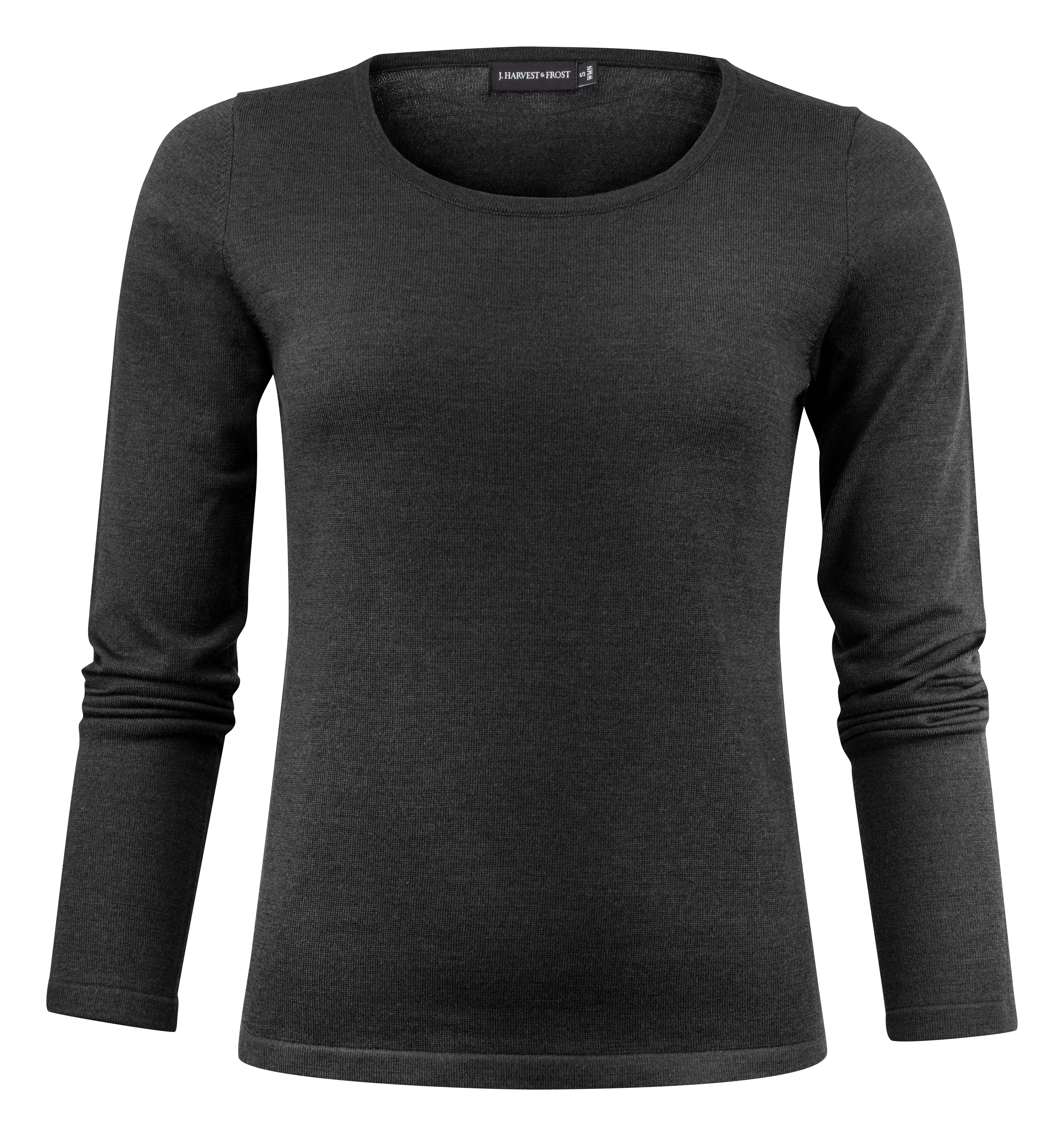 J. Harvest & Frost Damen Strickpullover mit Merinowolle, Black, Black, swatch