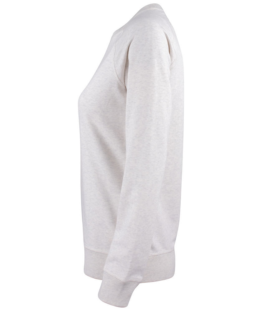 Clique Premium OC sweatshirt dam, Ljusgr&aring; fl&auml;ckig, large image number 3