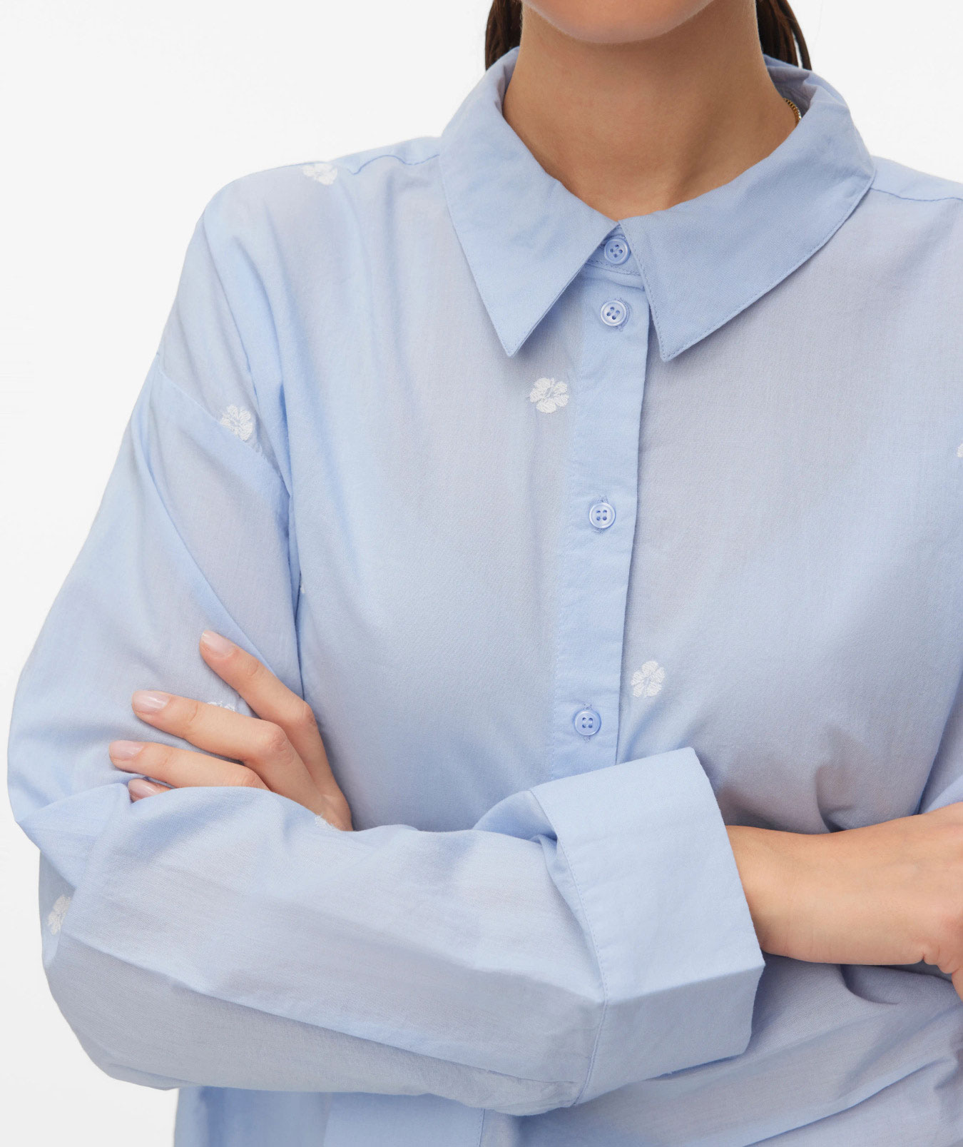 Vero Moda VMODONA dameskjorte, Brunnera Blue, large image number 4