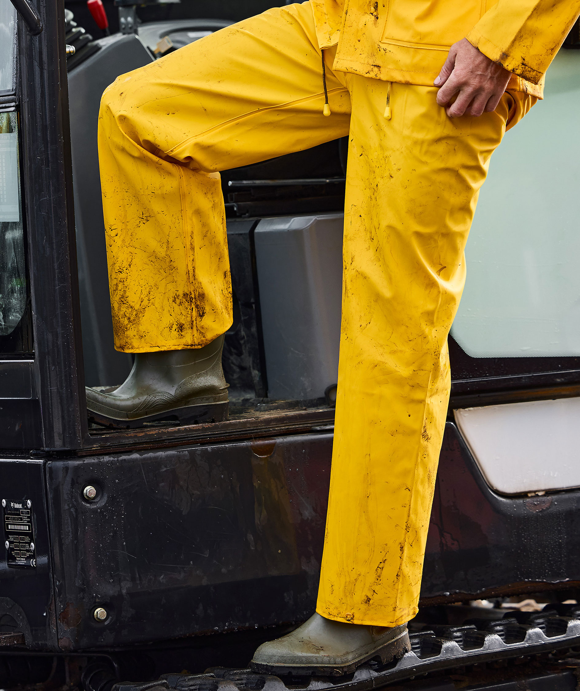 ELKA Elements Outdoor PU/PVC regnbyxa, Gul