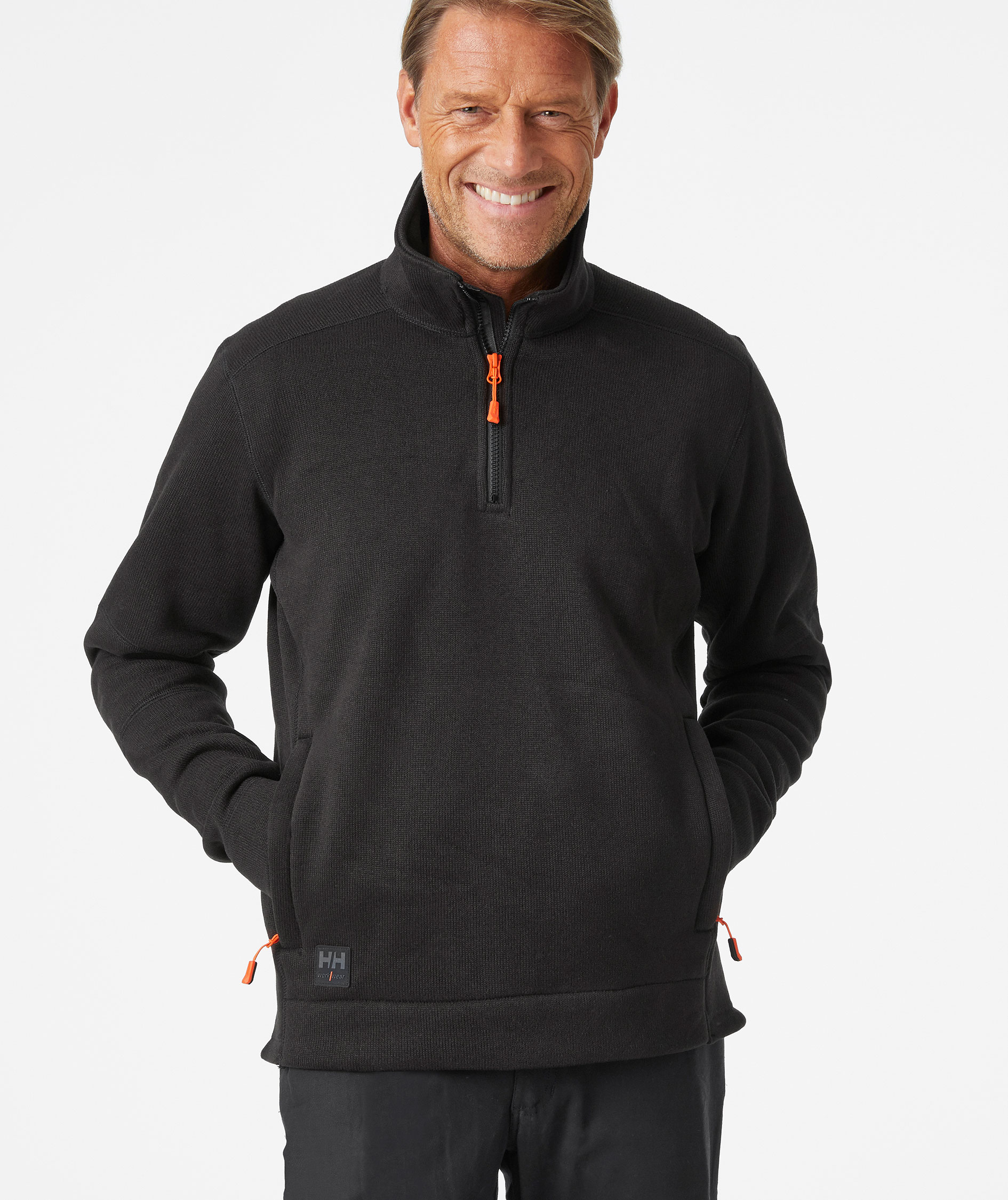 Helly Hansen Kensington half-zip fleecegenser, Svart