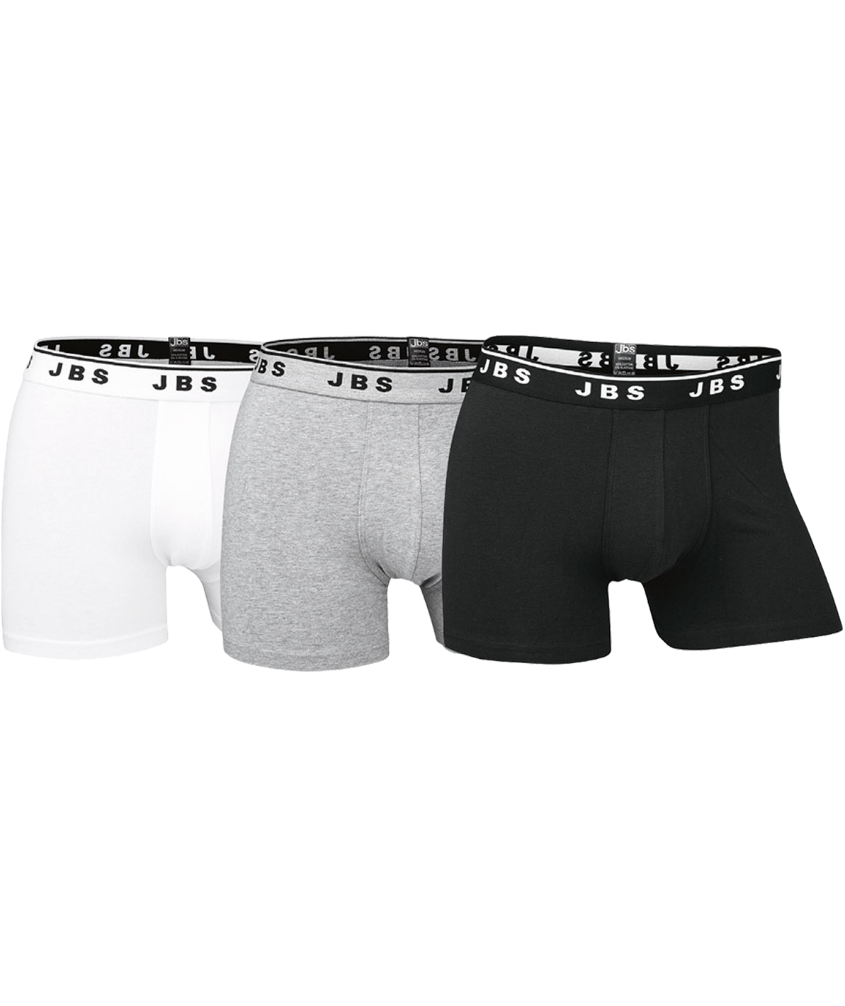 JBS 3-pak boxershorts, Multifarvet