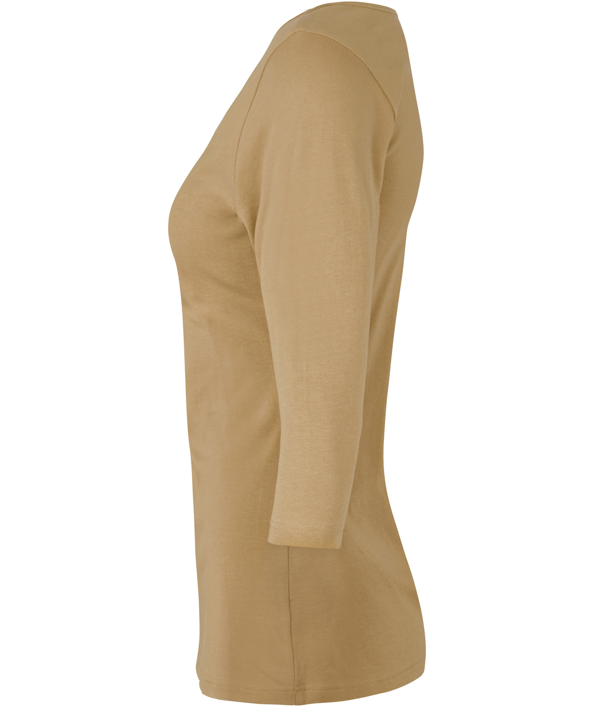 ID 3/4 ermet dame stretch T-skjorte, Sand, large image number 2