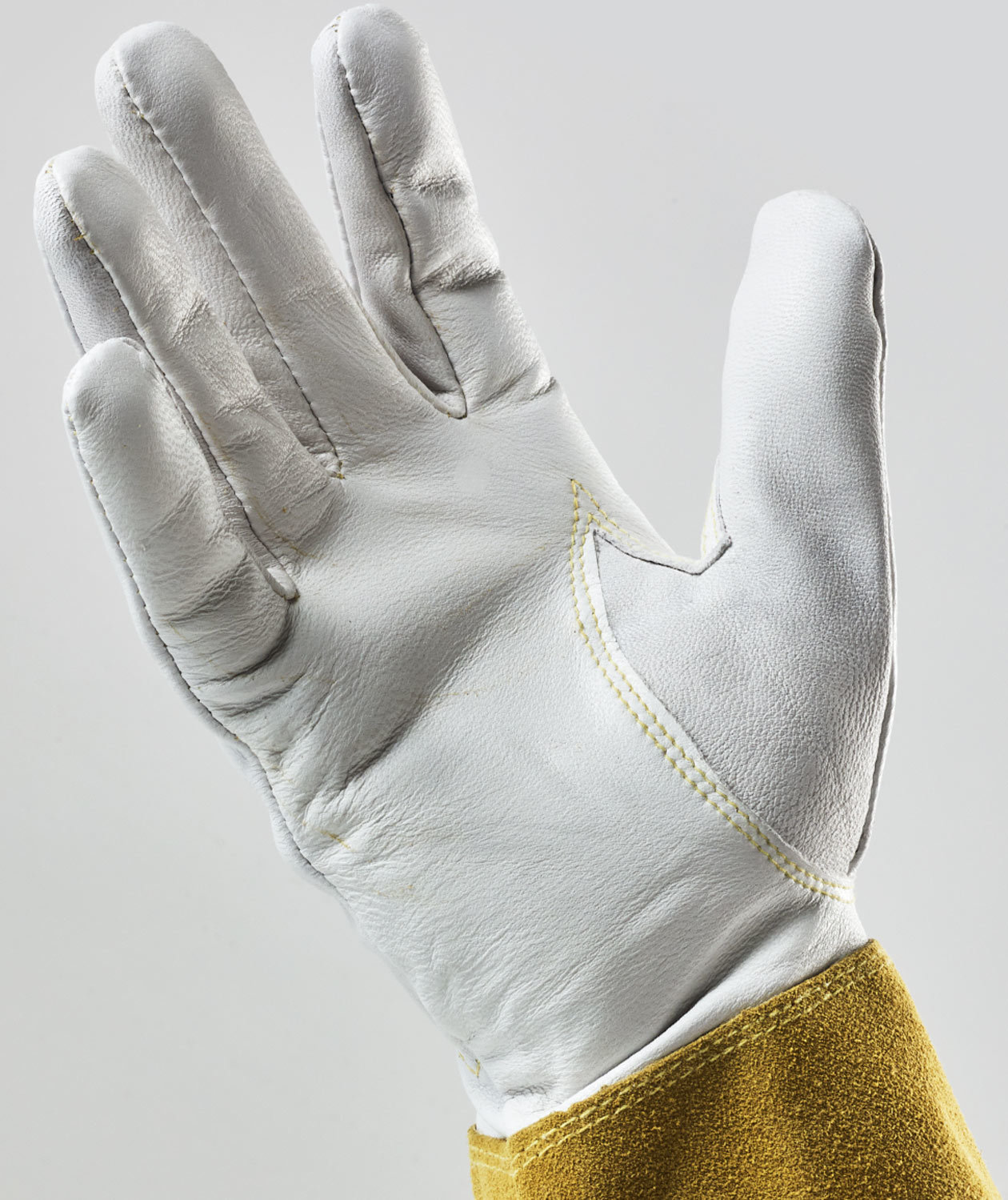 Tegera 126A varme- og svejsehandsker, Hvid/Orange