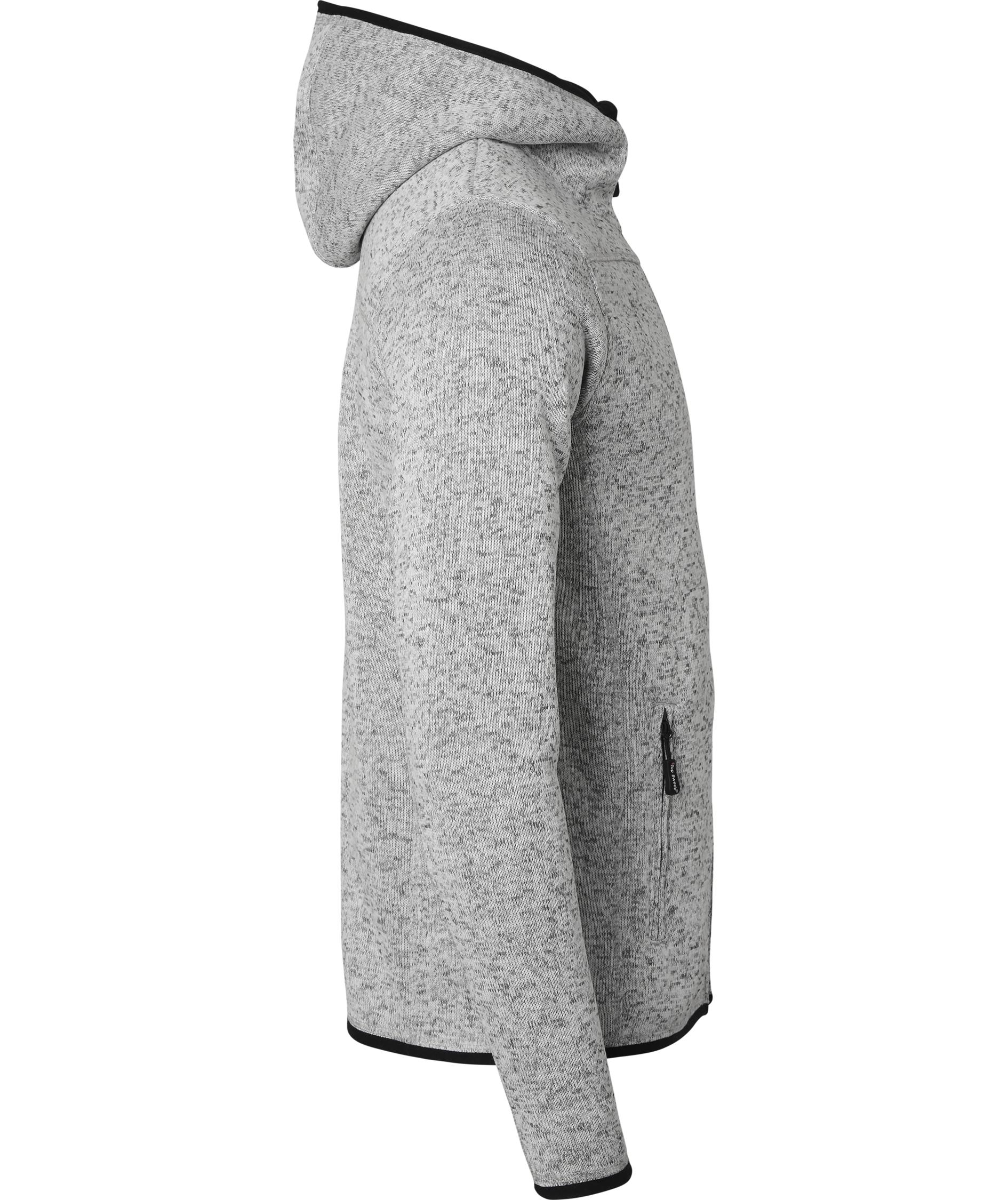 Top Swede stickad fleecejacka 4460, Ash, large image number 4