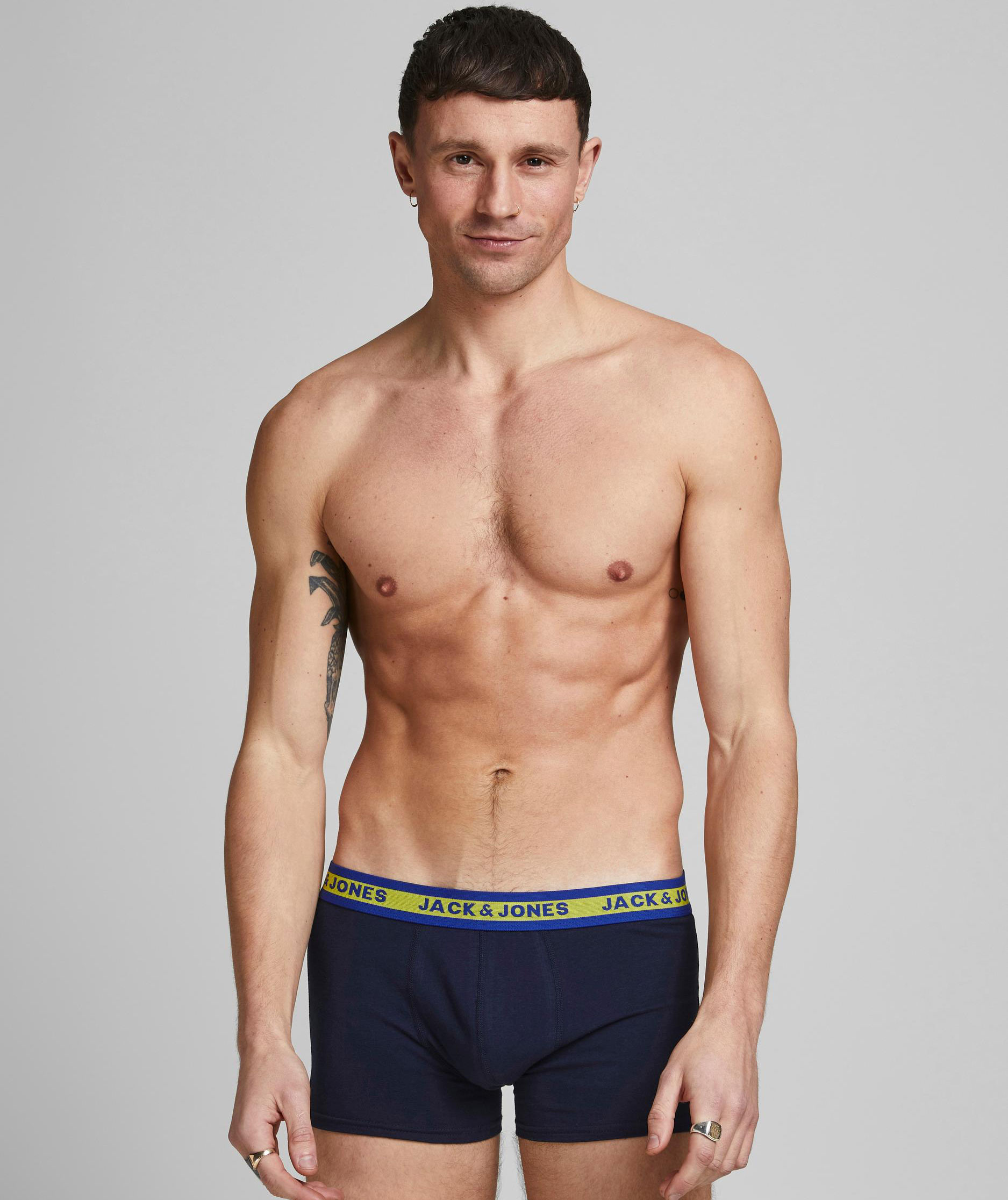 Jack & Jones JACSOLID 10-pack boksershorts, Dark Grey Melange, large image number 3