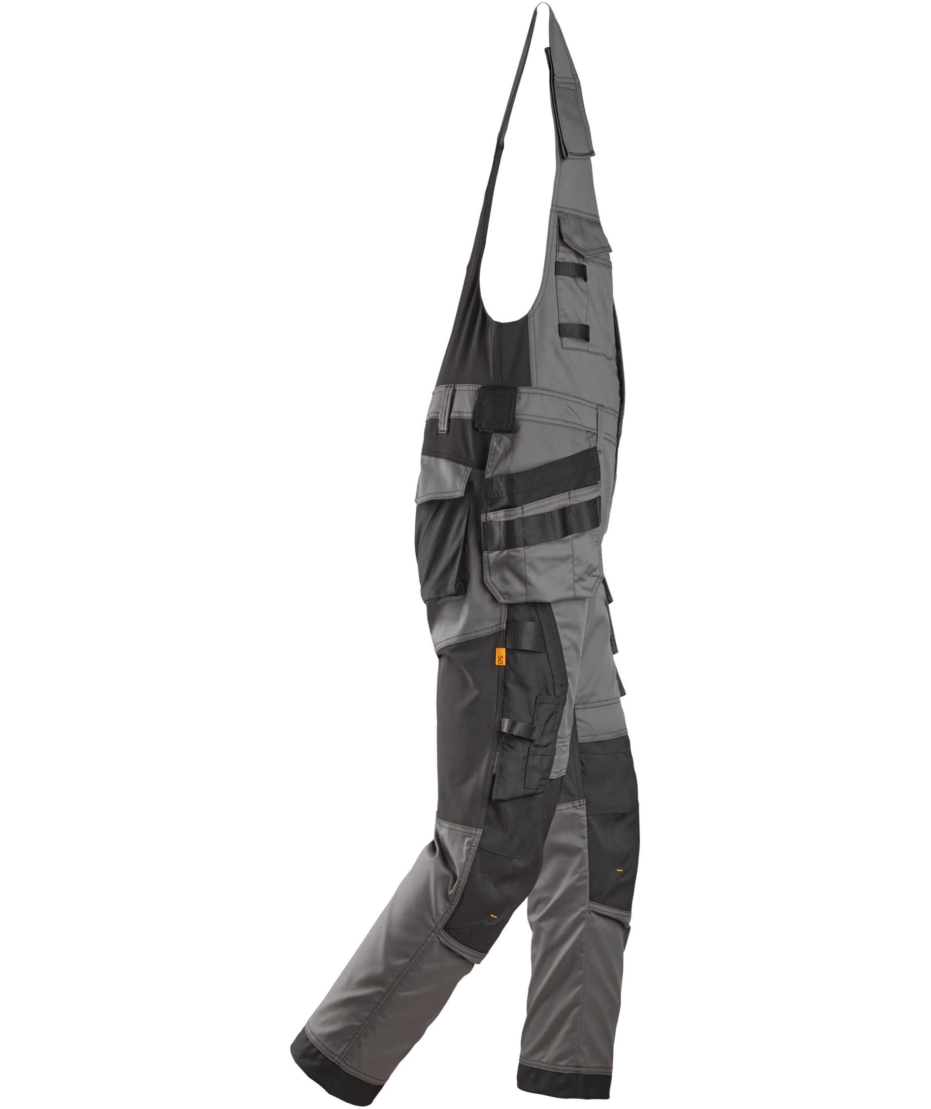 Snickers AllroundWork craftsman one-piece trousers 6012, Steel Grey/Black, large image number 2