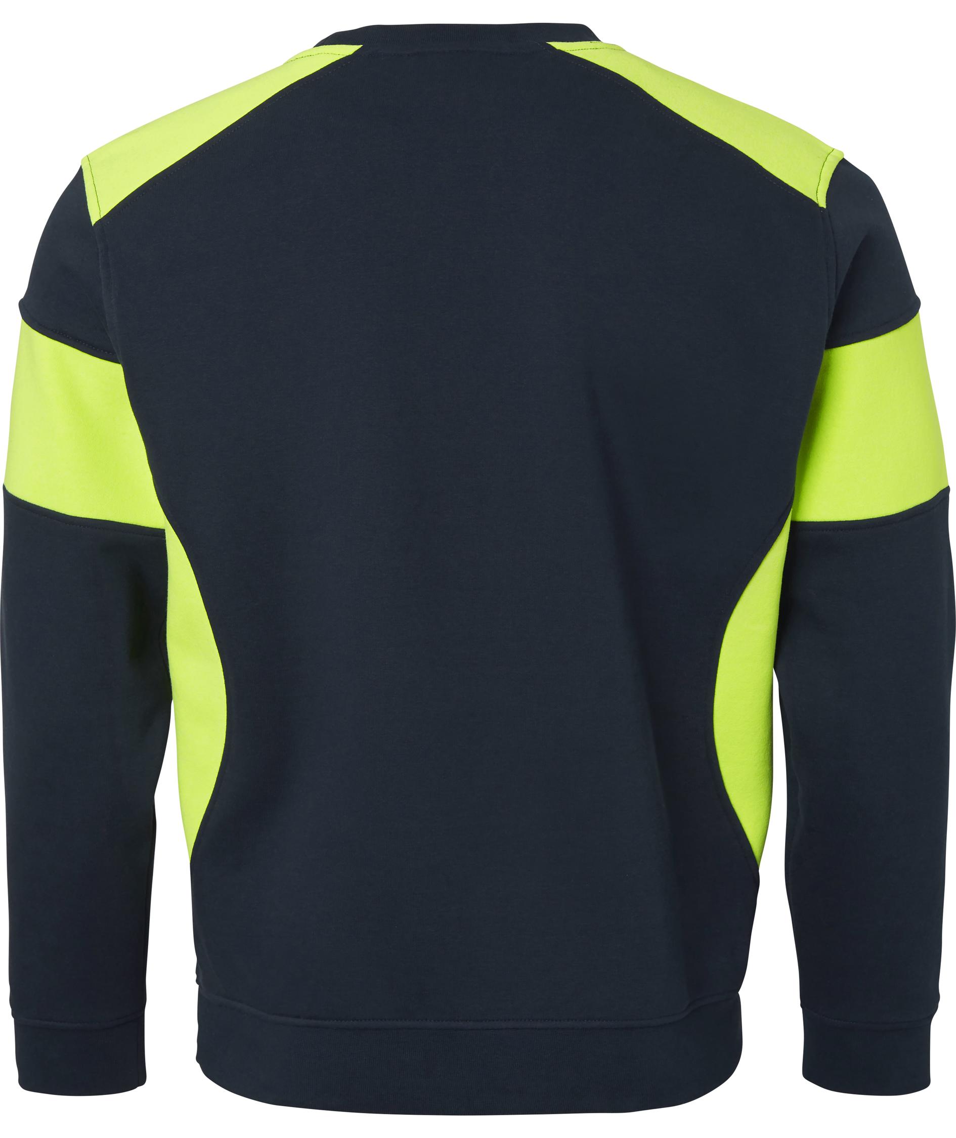Top Swede sweatshirt 221, Navy/Hi-Vis gul