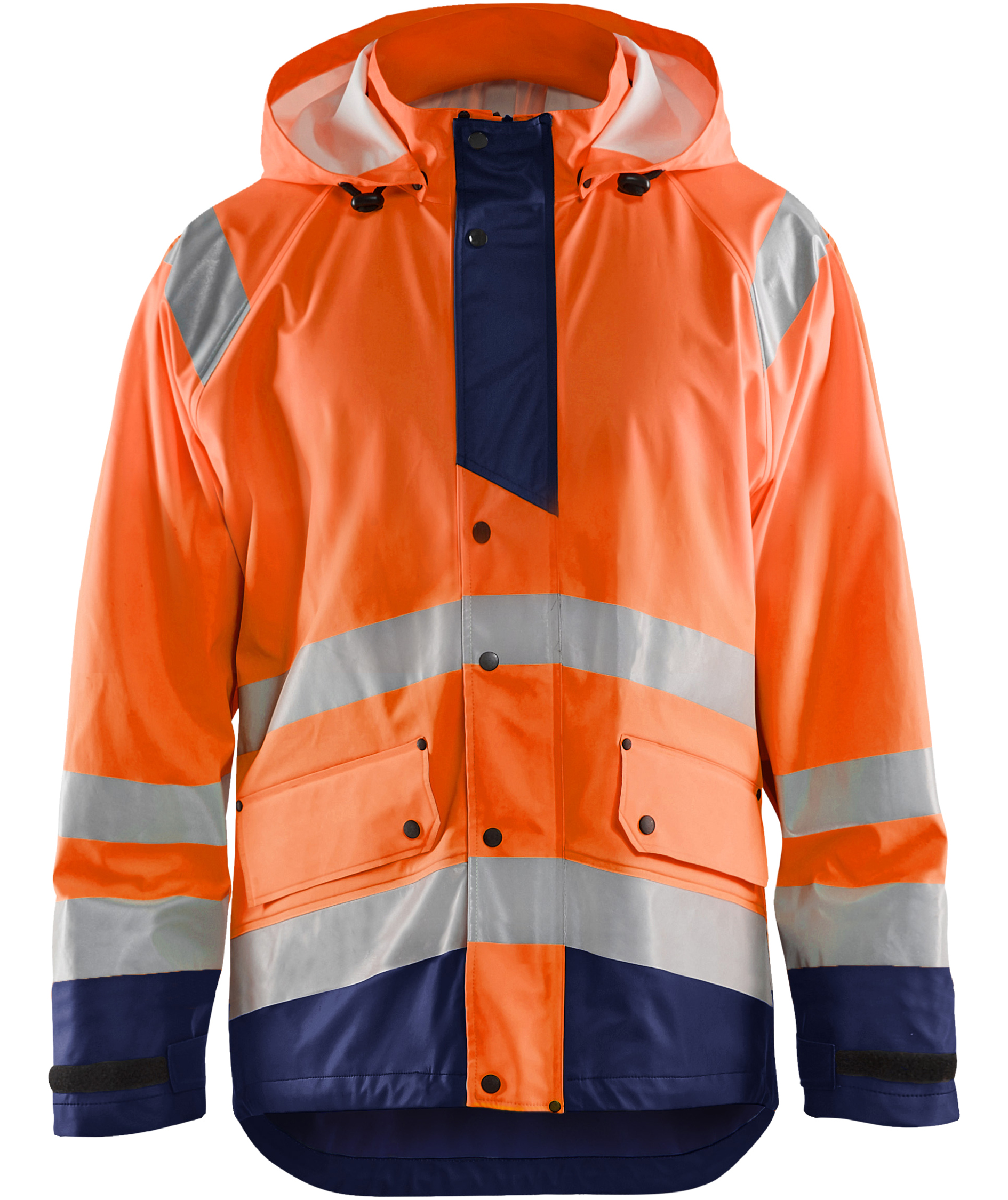 Bl&aring;kl&auml;der rain jacket, Orange/Marine