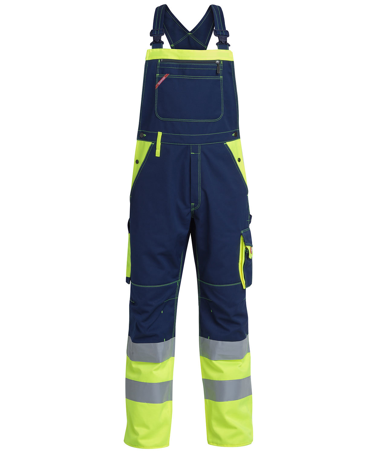 Engel arbetsh&auml;ngselbyxa, Marinbl&aring;/Gul