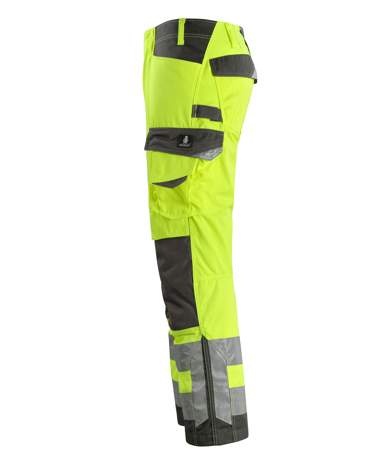 Mascot Safe Supreme Kendal arbeidsbukse, Hi-vis Gul/M&oslash;rk antrasitt, large image number 1