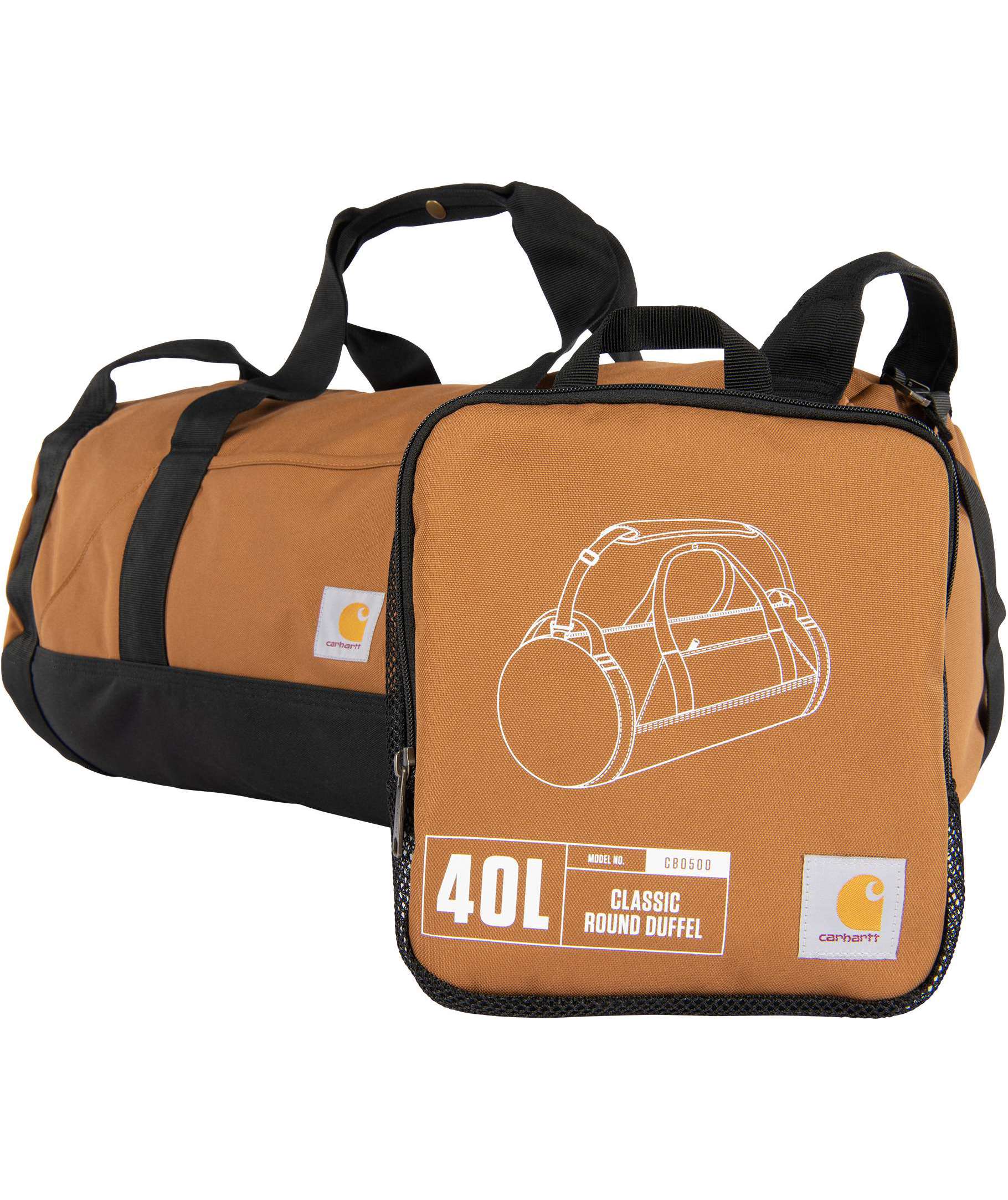 Carhartt Classic duffelbag 40L, Carhartt Brown, Carhartt Brown, large image number 6