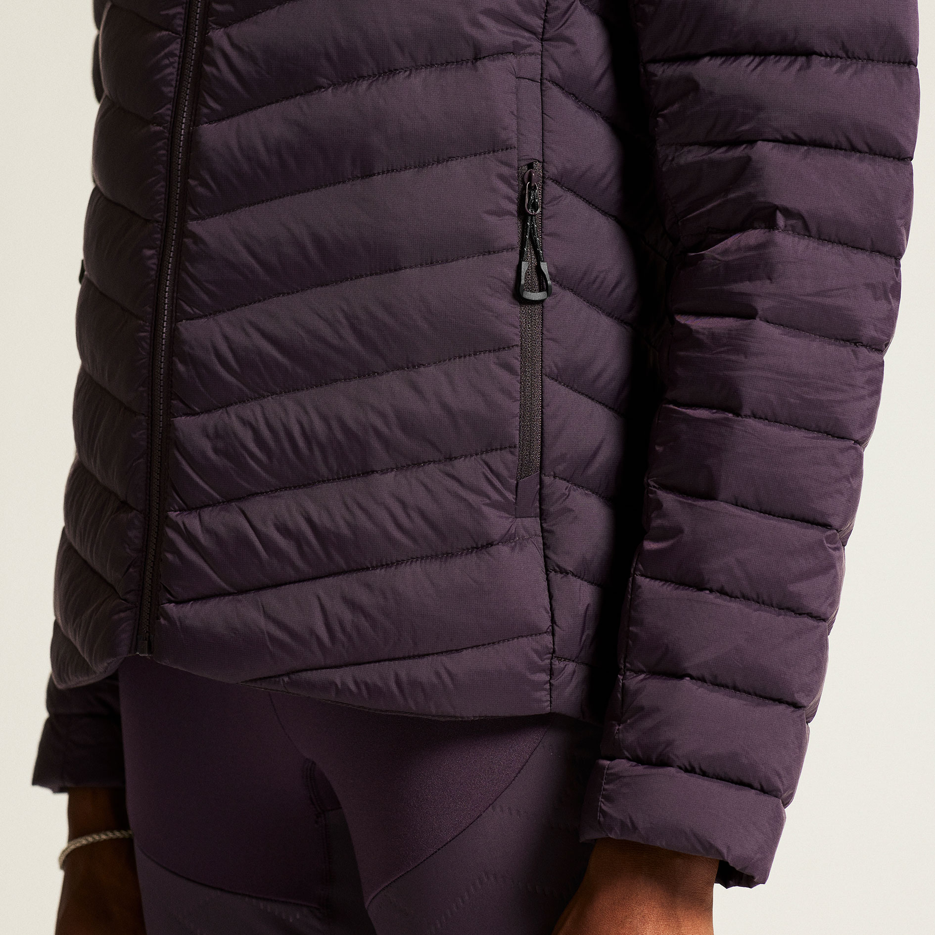 Craft ADV Explore Light women's down jacket, Dk Plum, large image number 6