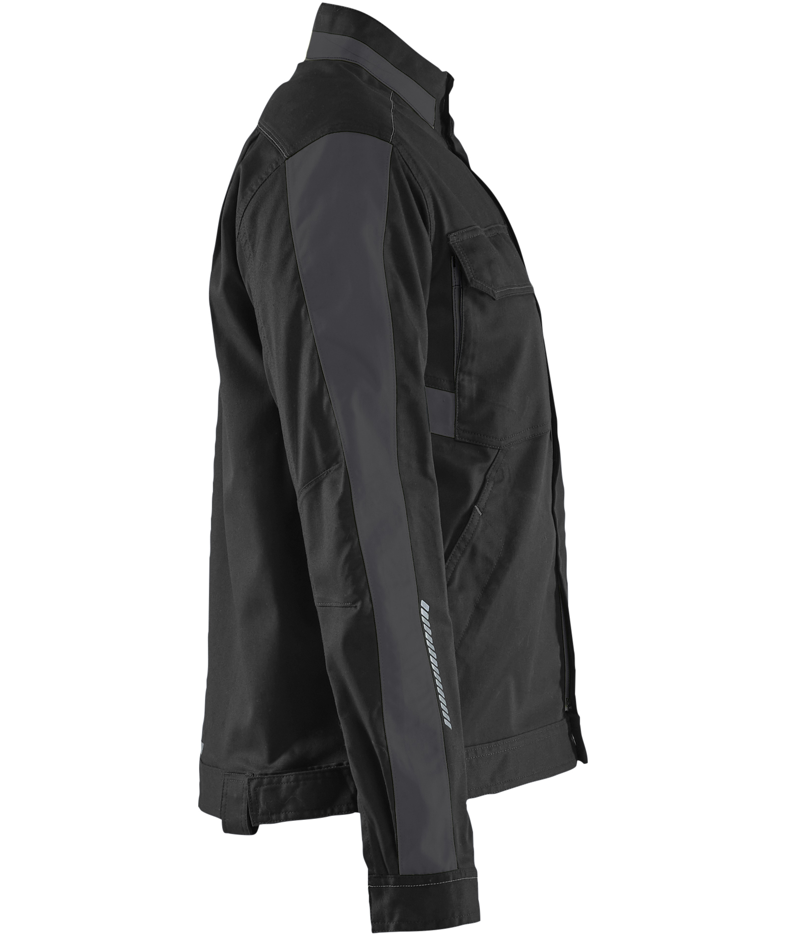 Bl&aring;kl&auml;der dame arbeidsjakke, Svart/M&oslash;rk Gr&aring;, Svart/M&oslash;rk Gr&aring;, large image number 3