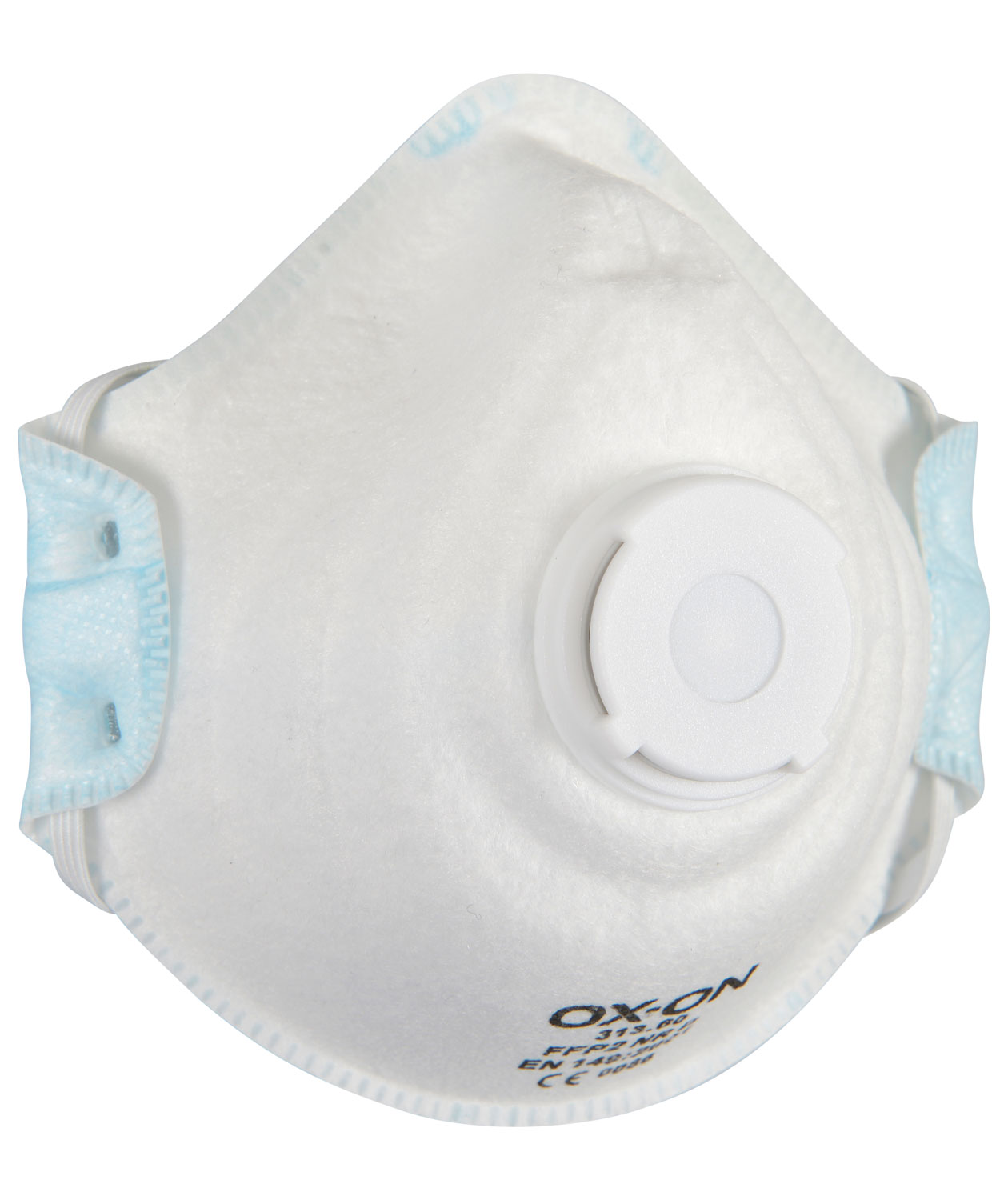 OX-ON Comfort 10-pak formst&oslash;bte st&oslash;vmaske FFP2 NR D med ventil, Hvid