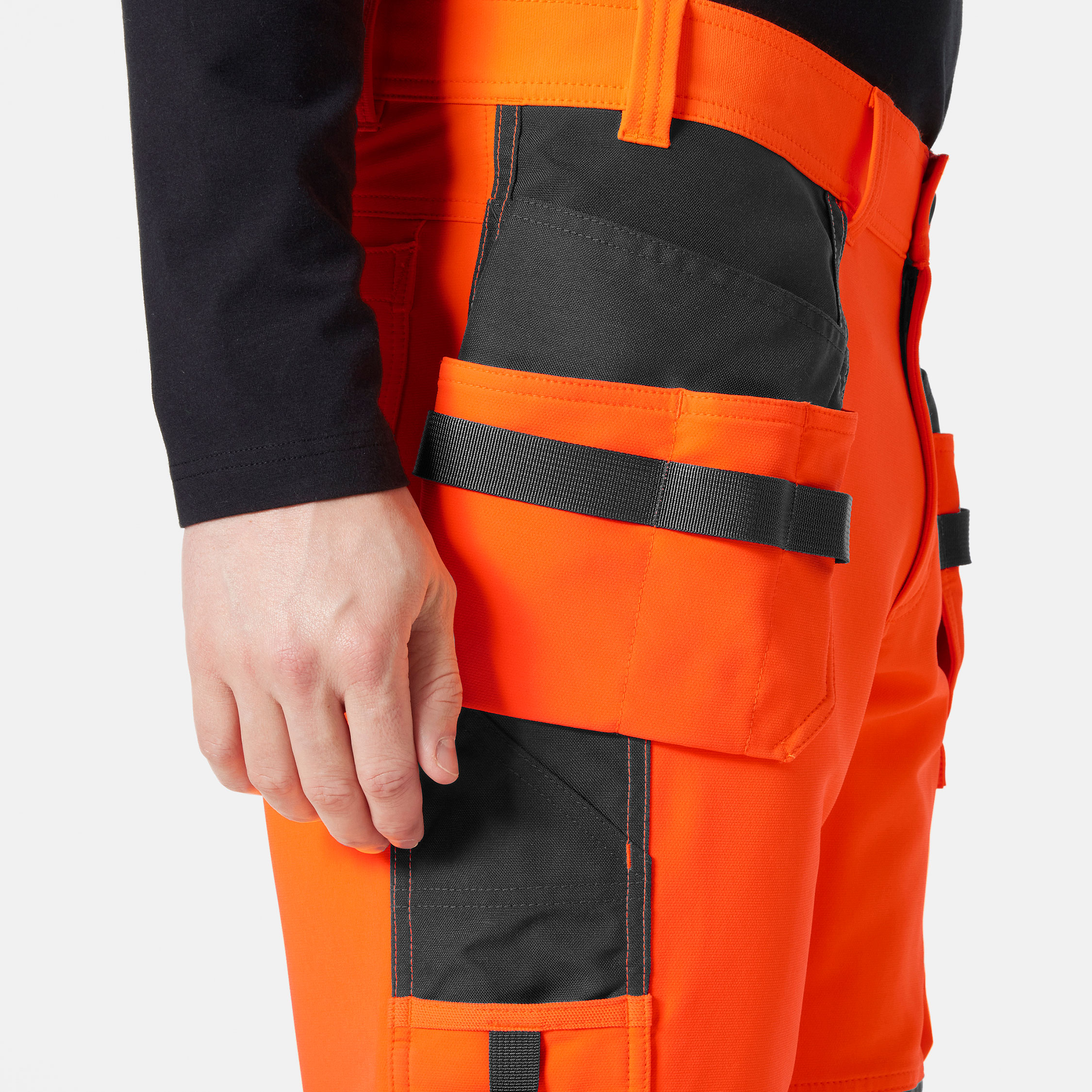 Helly Hansen Alna 4X Handwerkerhose full stretch, Hi-vis Orange/Ebony, large image number 6