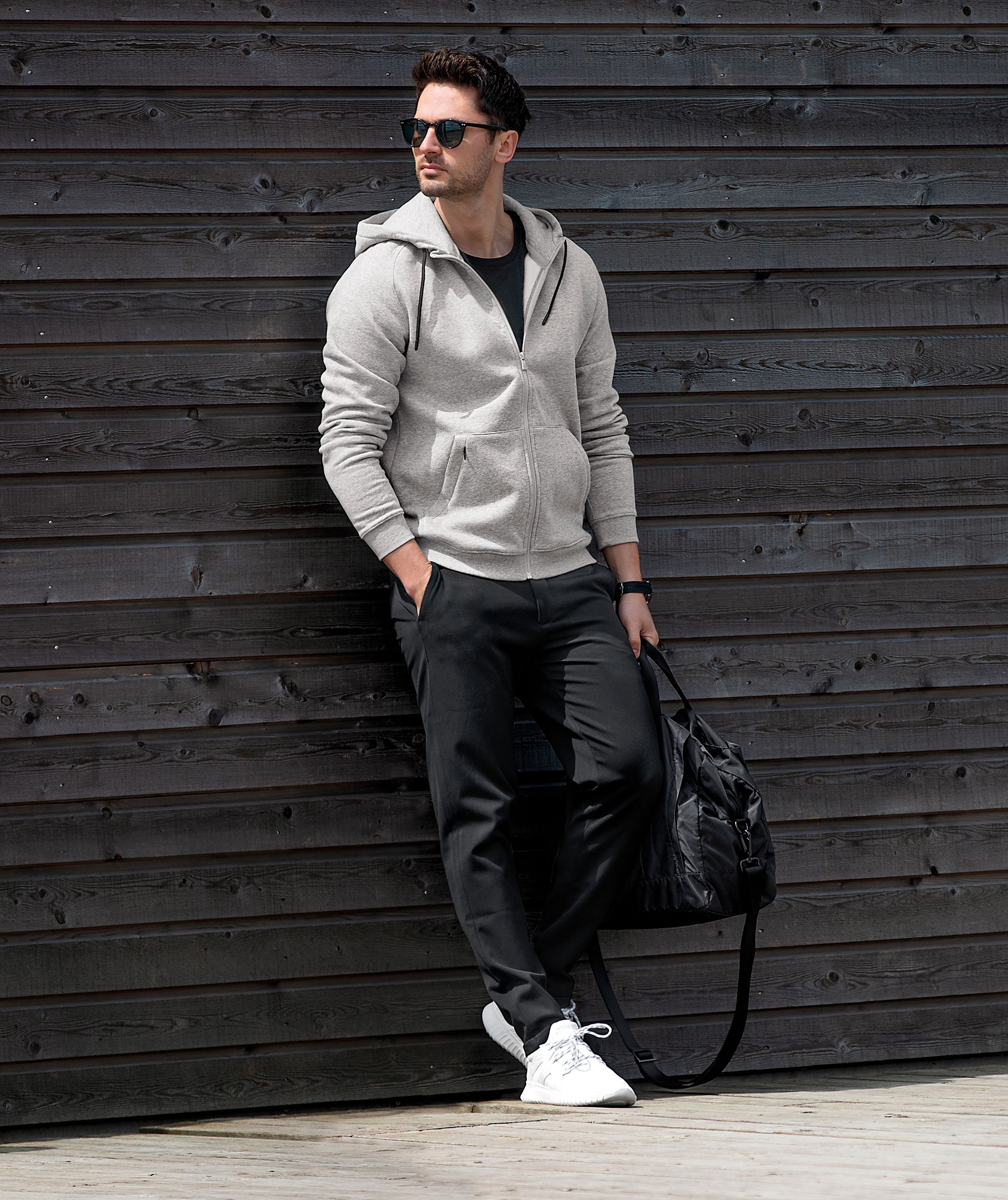 Nimbus Play Lenox l&aring;ng&auml;rmad tr&ouml;ja med blixtl&aring;s, Gr&aring; melange