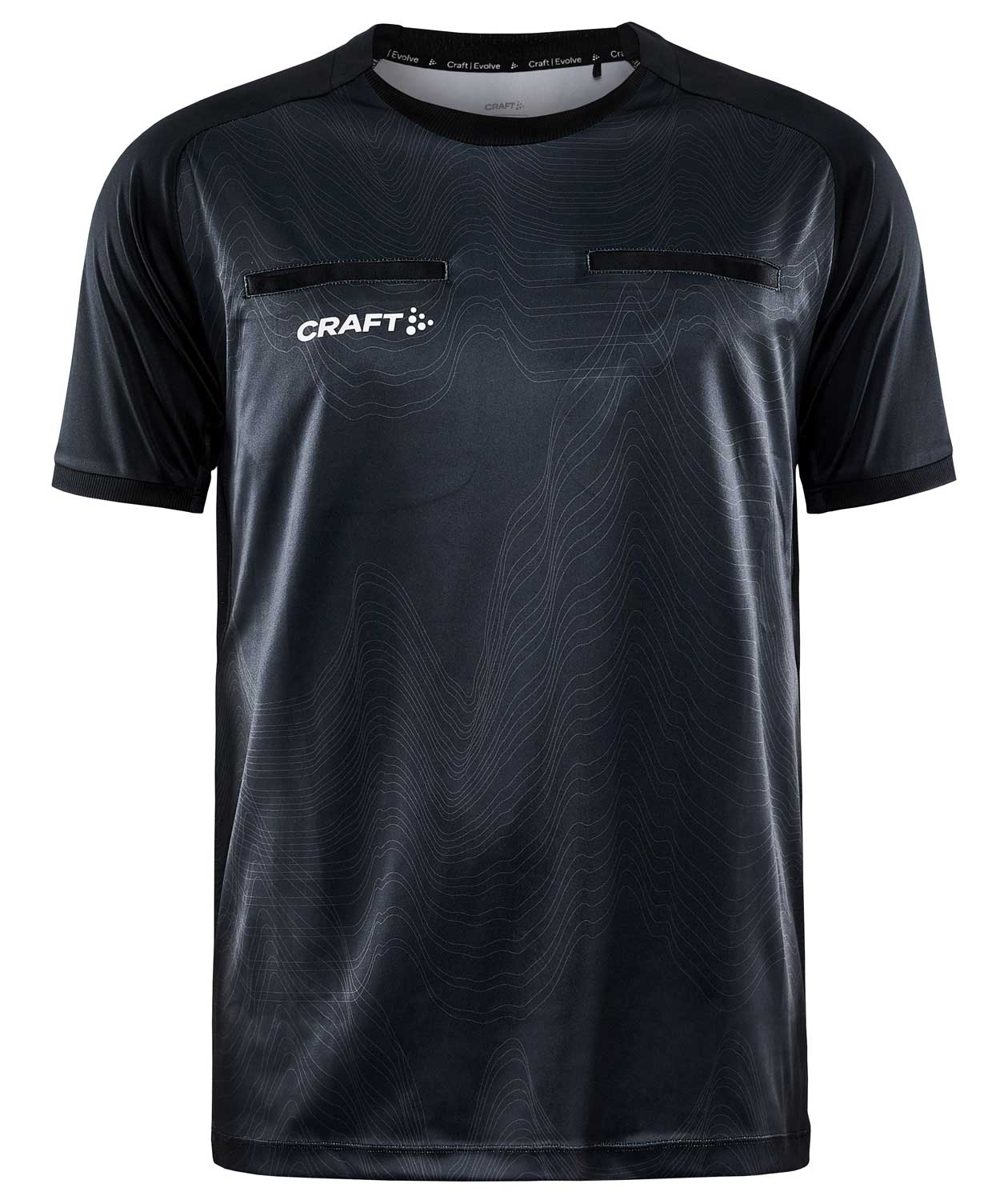 Craft Evolve Referee T-shirt, Sort, Sort, swatch