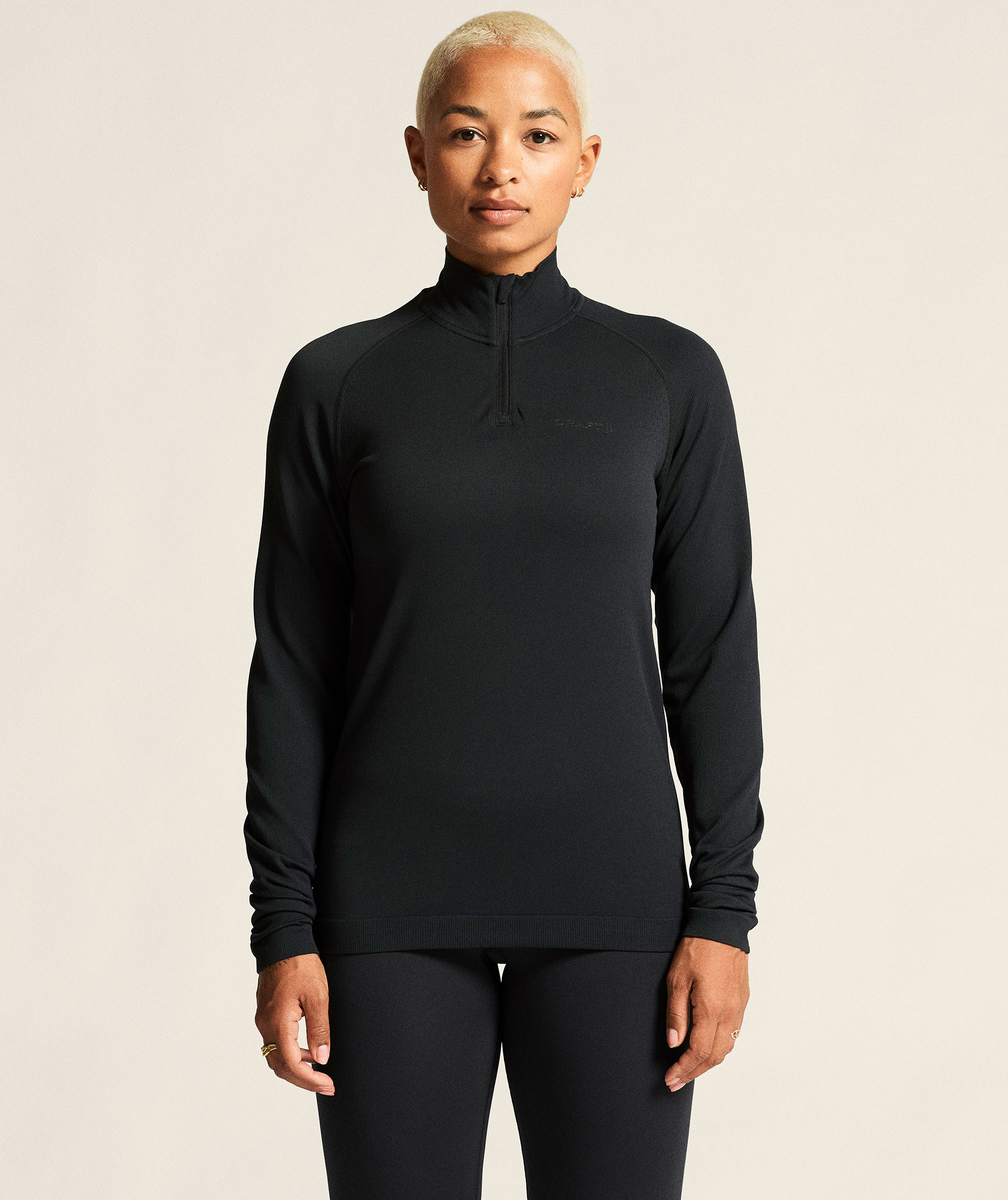 Craft Active Comfort 2 half zip baselayertr&ouml;ja dam, Black
