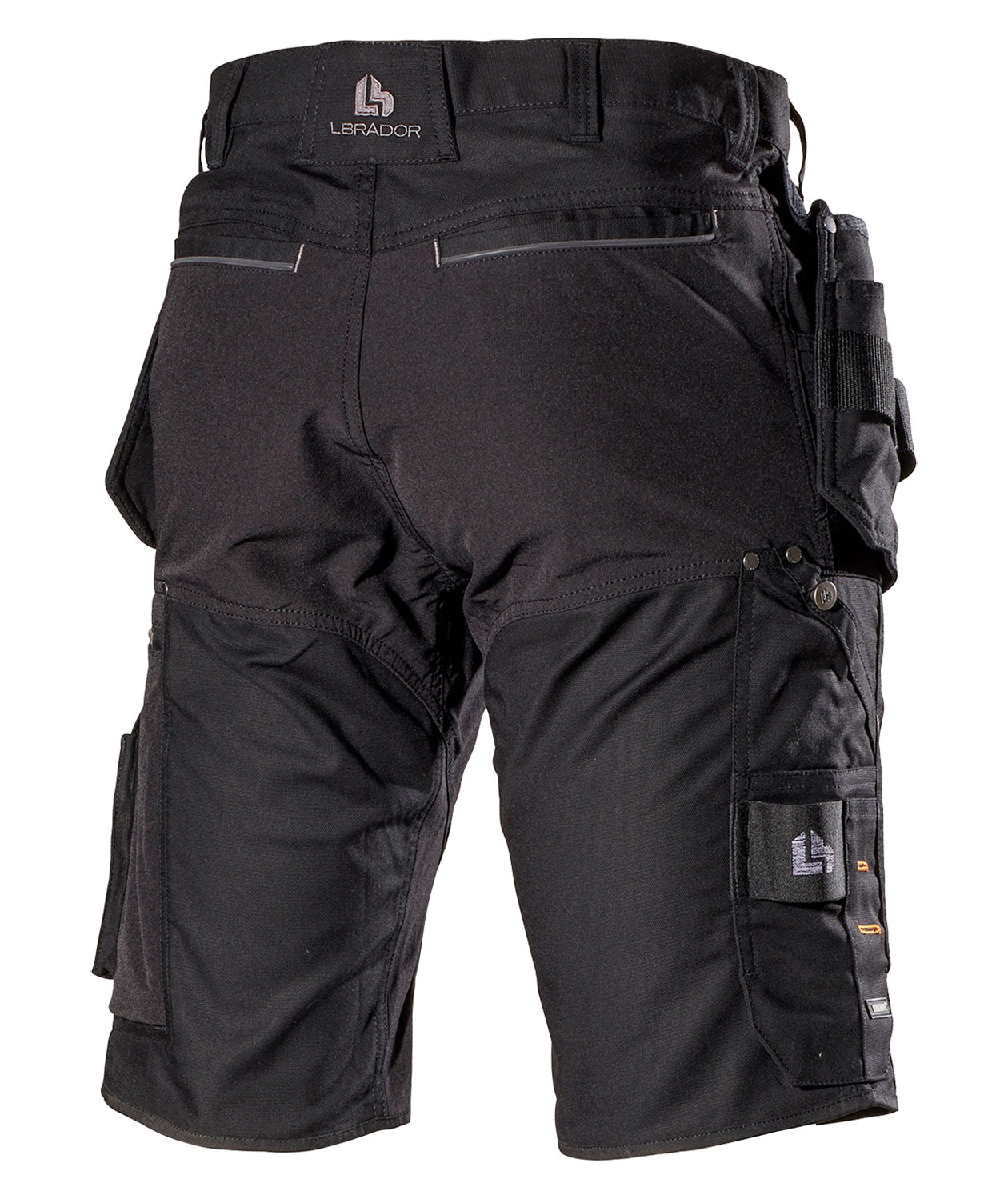 L.Brador 1470PB craftsman shorts, Black, large image number 1