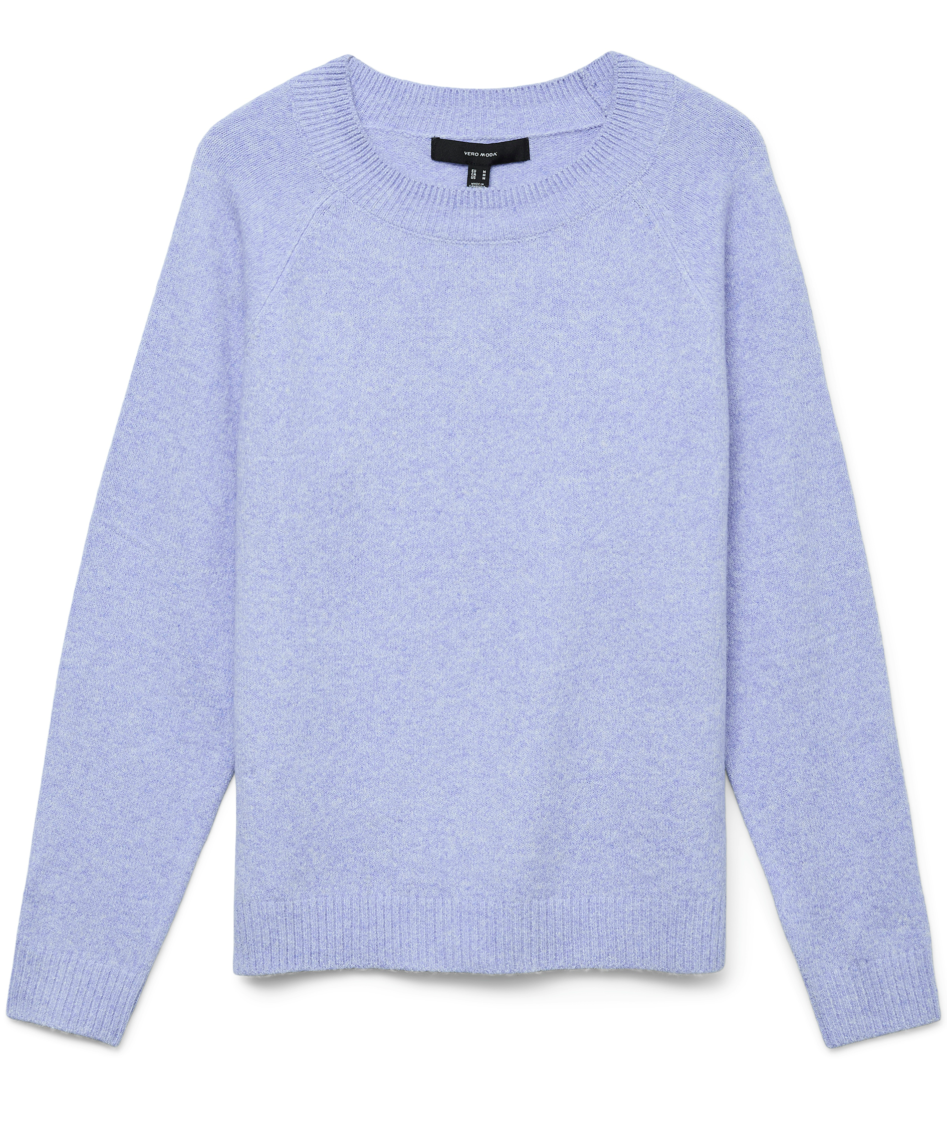 Vero Moda VMDOFFY stickad tr&ouml;ja dam, Jacaranda Melange