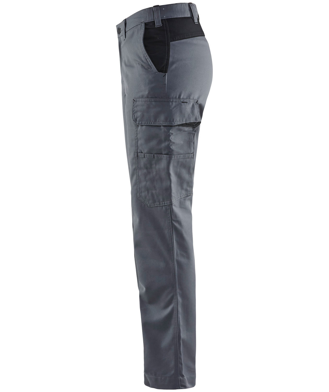 Bl&aring;kl&auml;der dame servicebukser, Gr&aring;/Sort, large image number 4