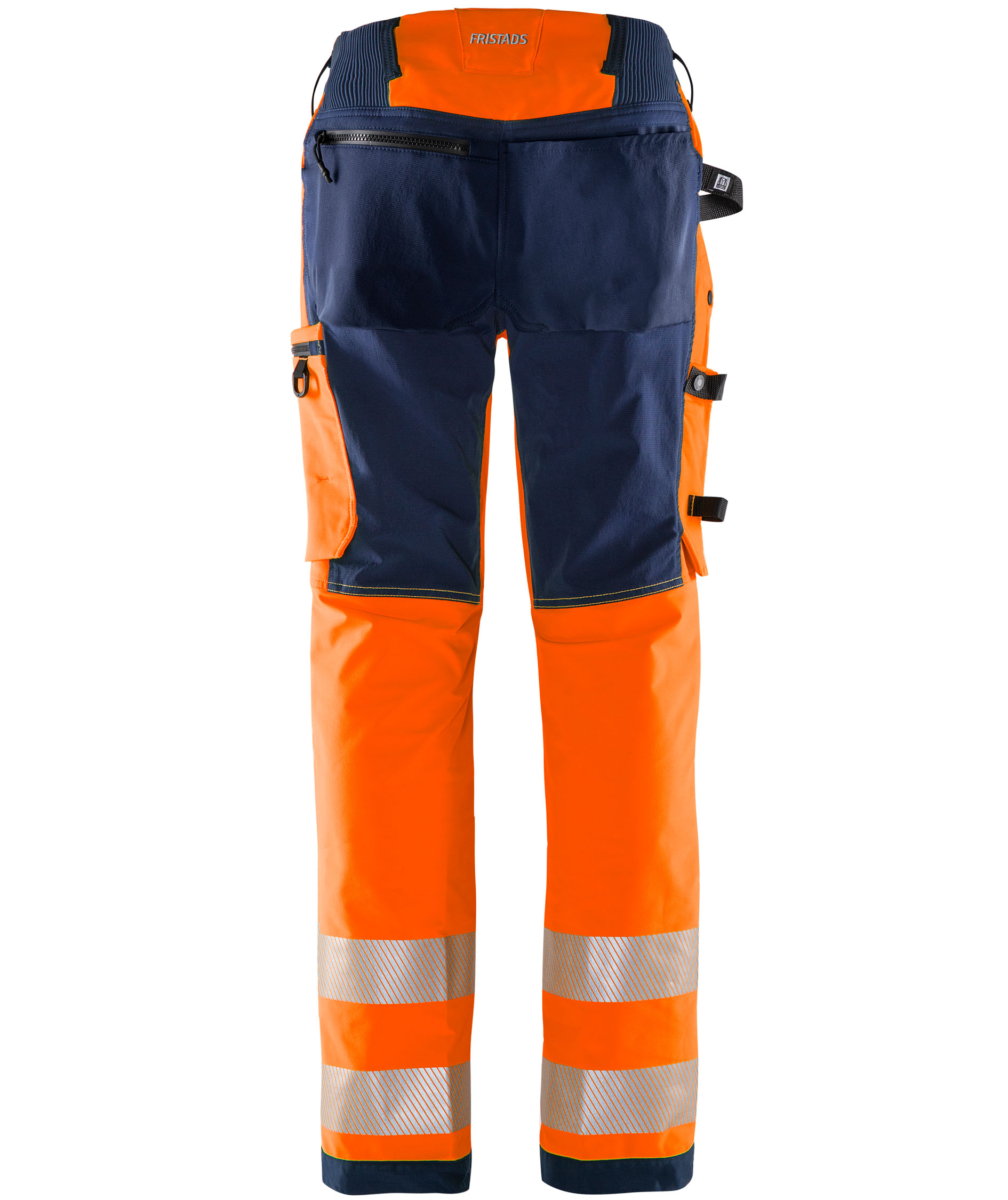 Fristads Green dame arbejdsbukser 2665 GSTP full stretch, Hi-Vis Orange/Marine, large image number 1