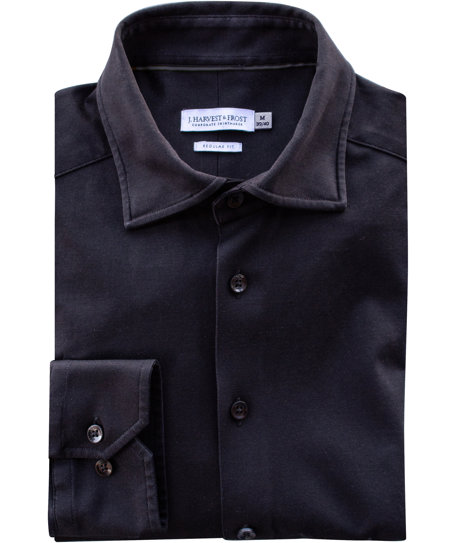 J. Harvest & Frost Indigo Bow 132 Regular fit skjorte, Black