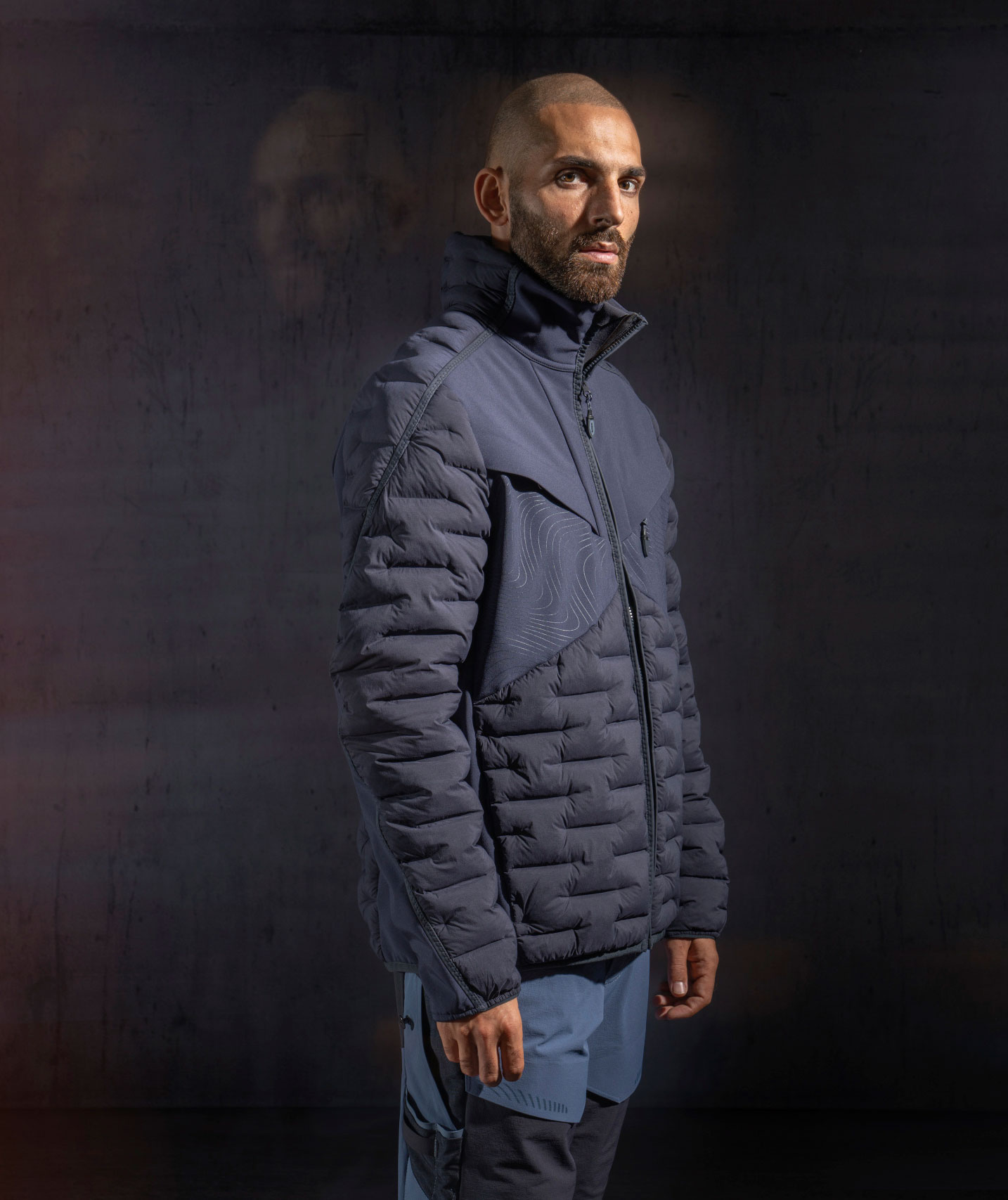 Mascot Customized vattert jakke, M&oslash;rk Marine, large image number 2