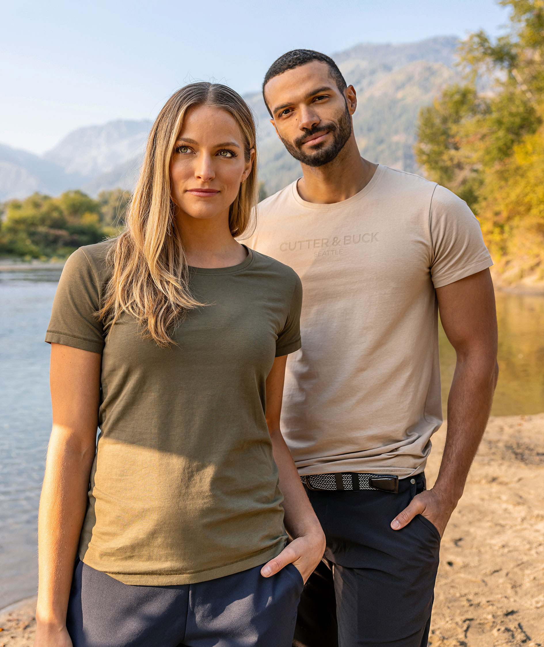 Cutter & Buck Manzanita T-Shirt, Beige, large image number 5
