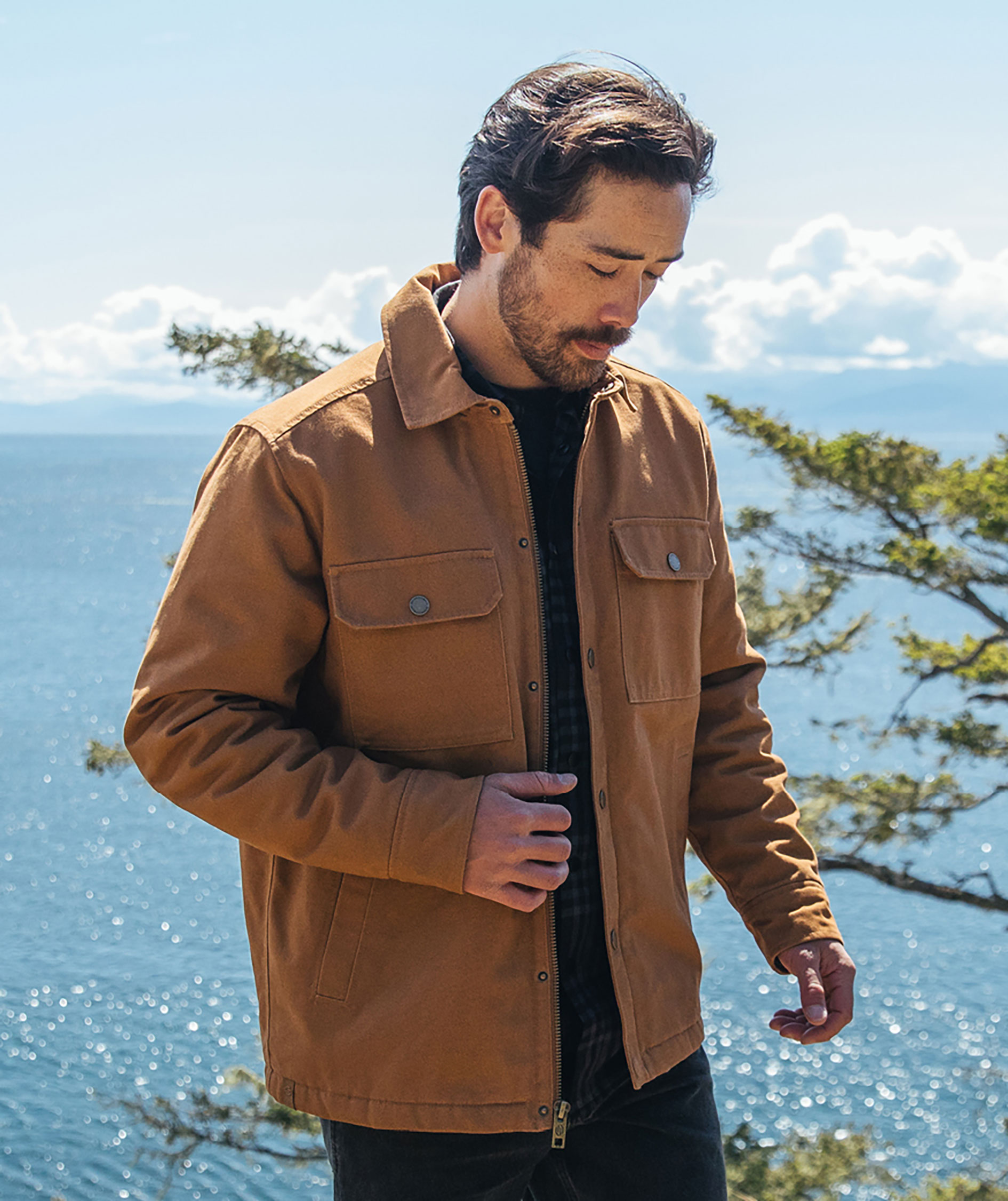Stormtech Oxide padded shirt jacket, Camel, large image number 6