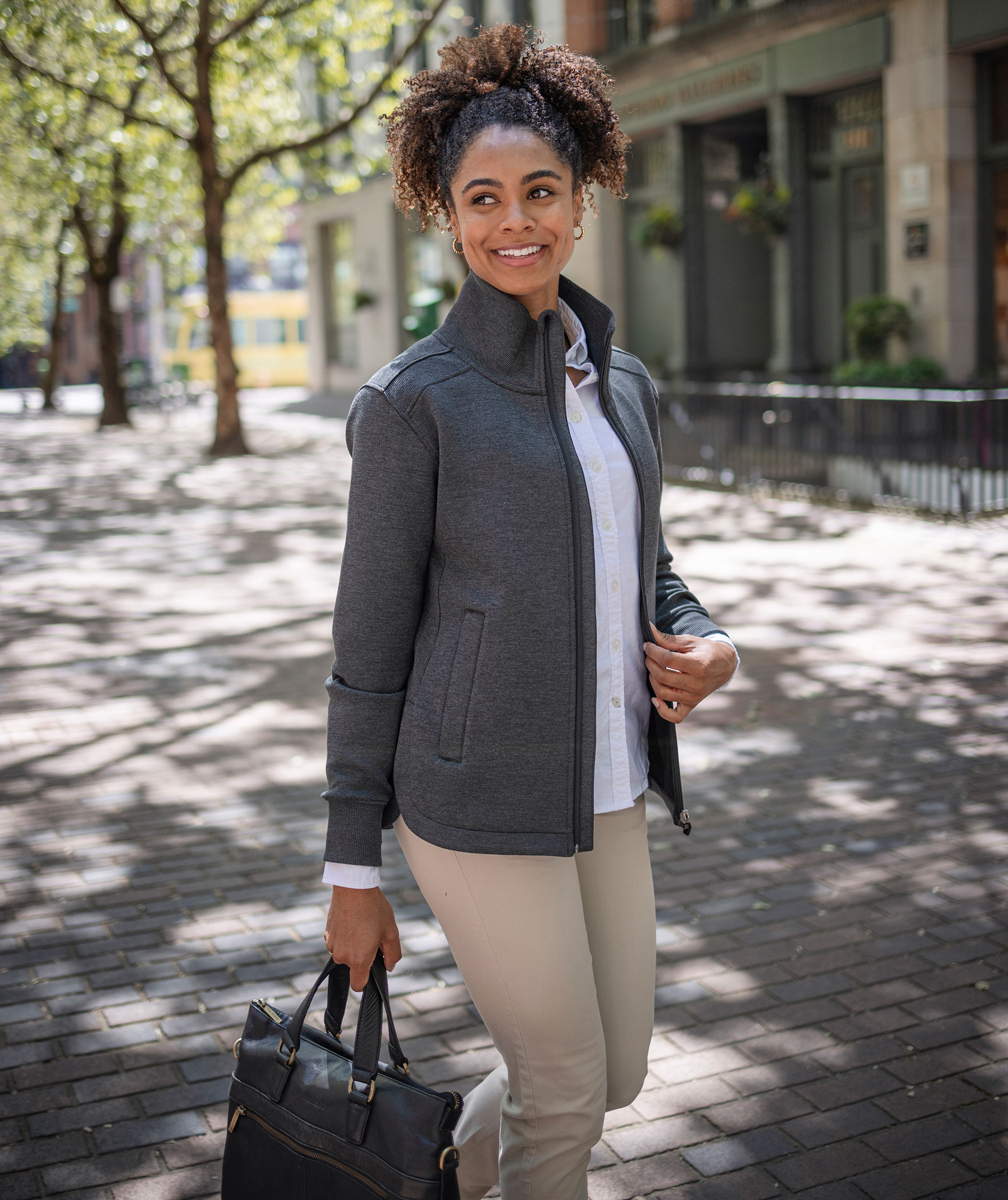 Cutter & Buck Pemberton cardigan dam