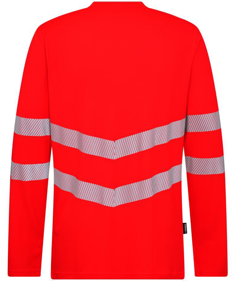 Engel Safety lang&auml;rmliges T-Shirt, Hi-Vis Rot, large image number 1