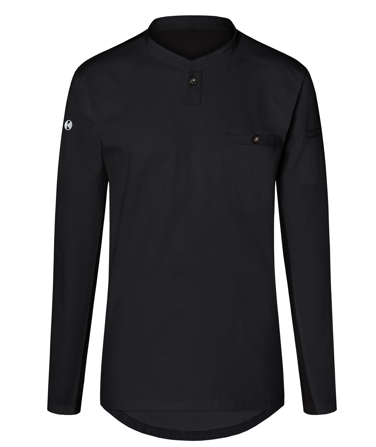 Karlowsky Performance long-sleeved Polo shirt, Black, large image number 0