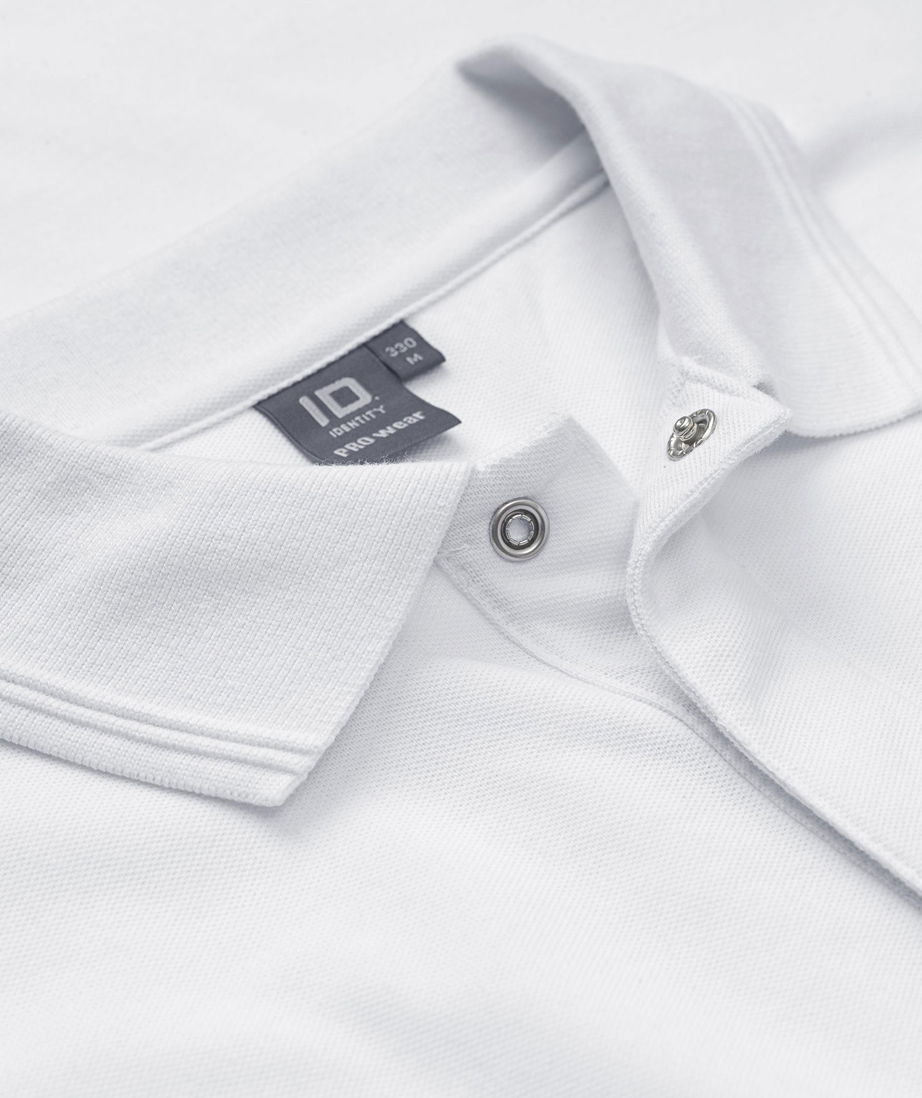 ID PRO Wear Polo shirt with press-studs, White, large image number 3